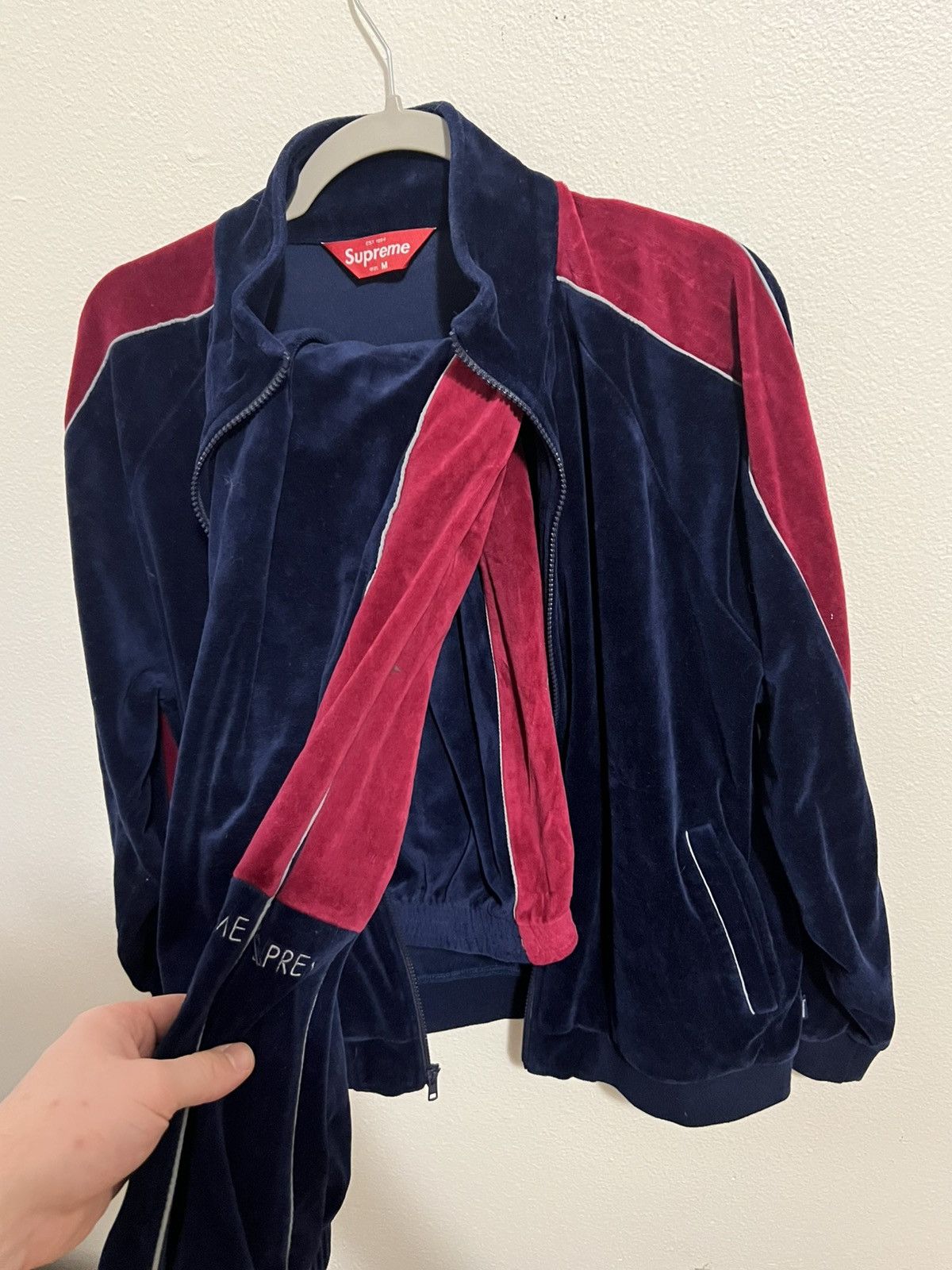 Supreme Supreme velour track suit Size US M / EU 48-50 / 2 - 5 Thumbnail