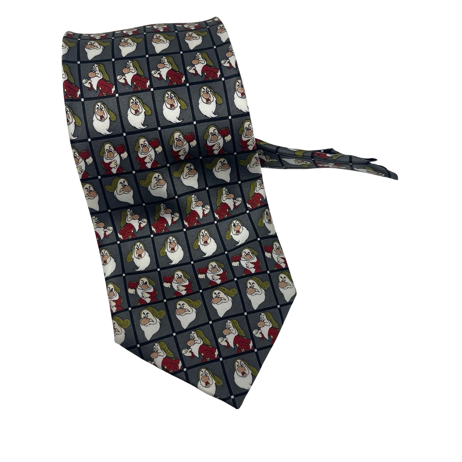 Disney Vintage Disney World Resort silk tie Grumpy Snow White Size ONE SIZE - 1 Thumbnail