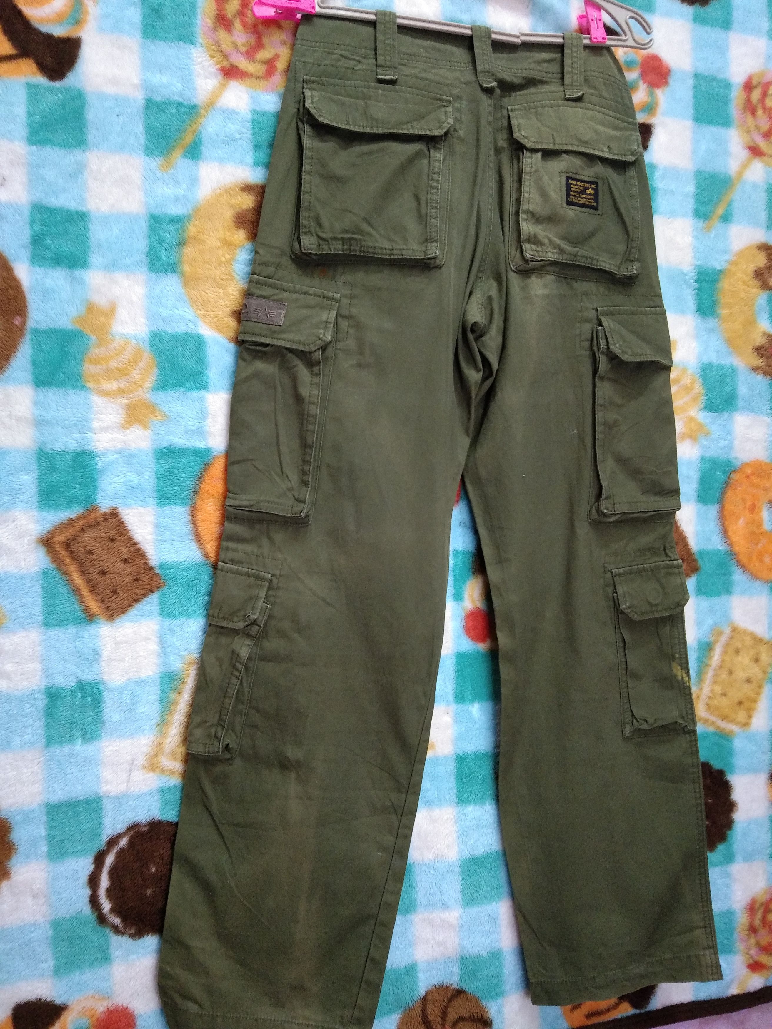Alpha Industries VINTAGE ALPHA INDUSTRIES 8 POCKETS CARGO PANT. Size US 30 / EU 46 - 6 Thumbnail