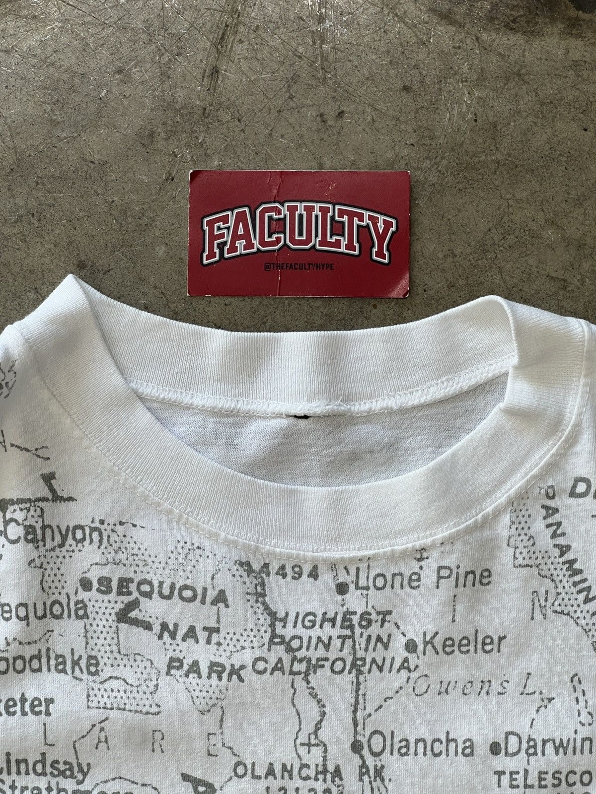 Vintage Vintage AOP California Golden State Map Single Stitch XXL Size US XXL / EU 58 / 5 - 3 Thumbnail