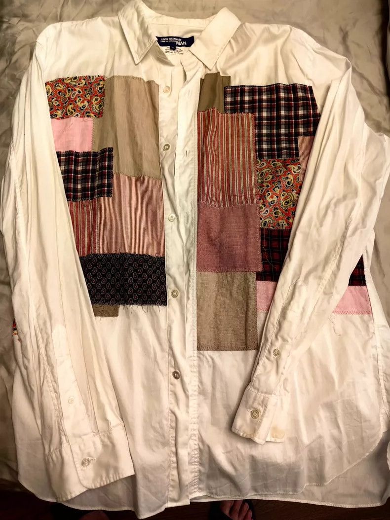Comme Des Garcons Men's patchwork shirt