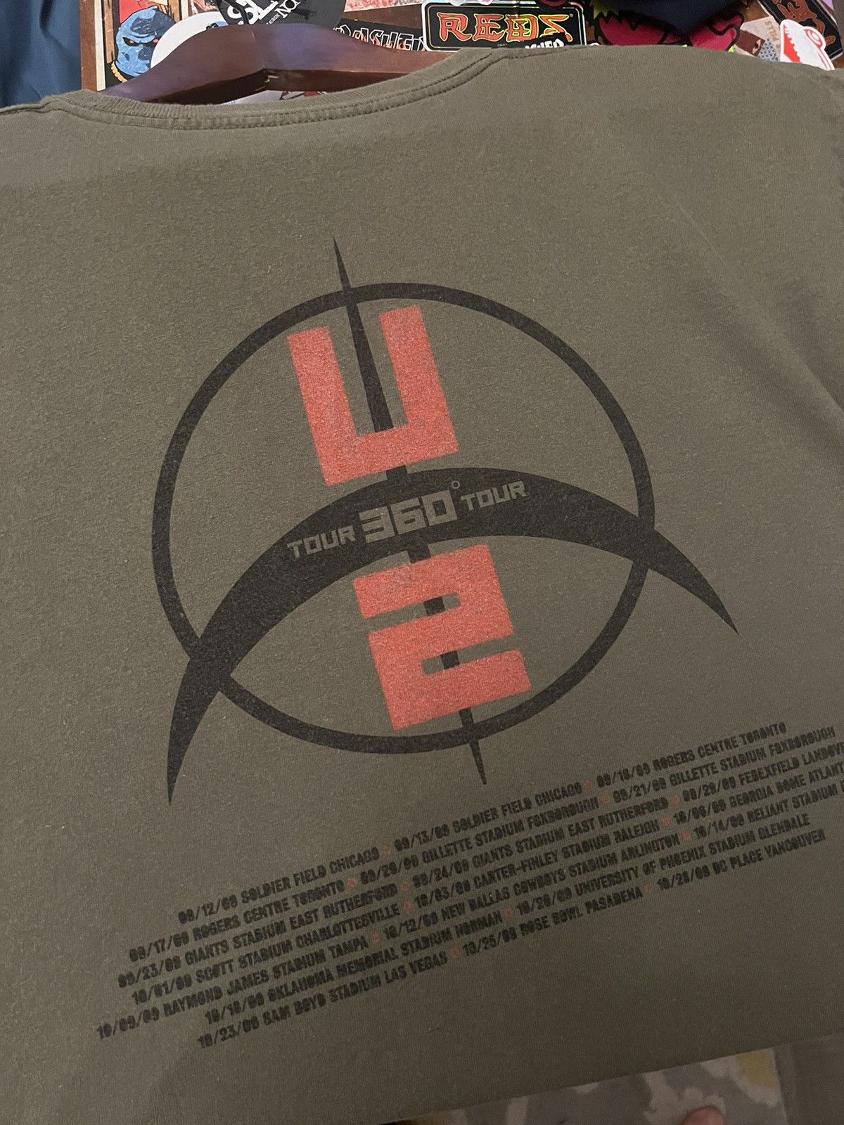 Band Tees × Vintage U2 360 Tour Band Tee Size US L / EU 52-54 / 3 - 4 Thumbnail