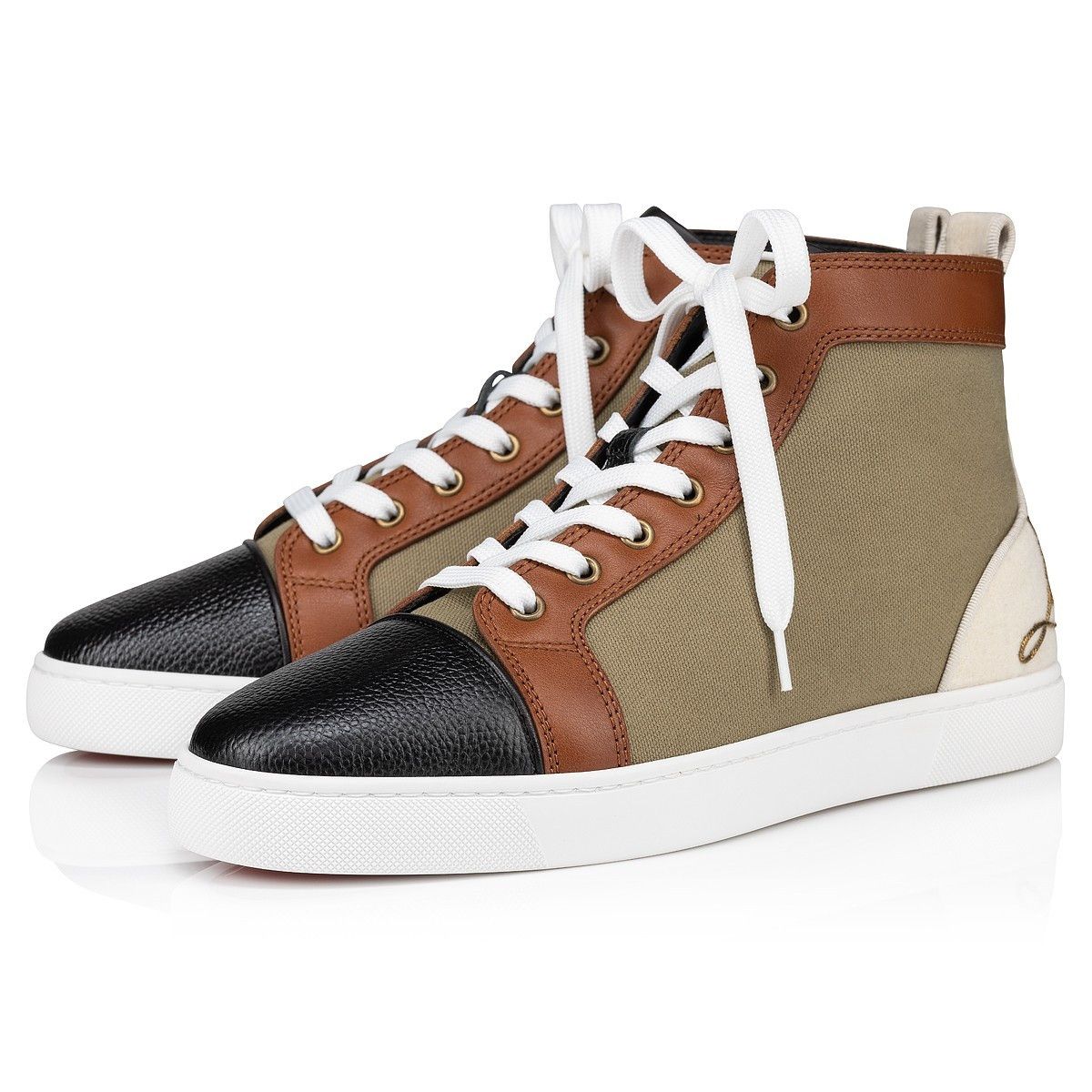 fun louis in khaki/black/brown