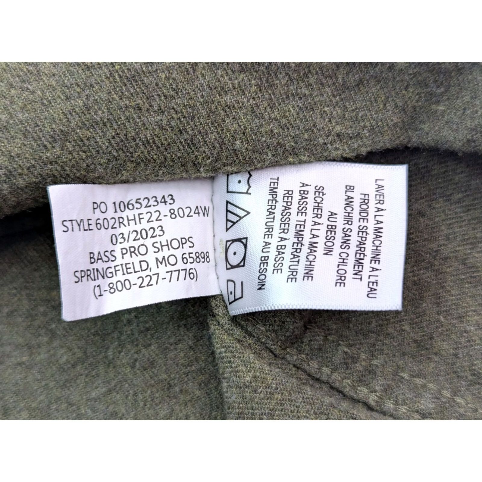 Olive RedHead Button-Up Shirt Flannel Olive Green Mens L Regular Modern 47 in Chest All Seasons Cotton Tie-Dye Pattern Colorful Preppy International Size US L / EU 52-54 / 3 - 5 Thumbnail
