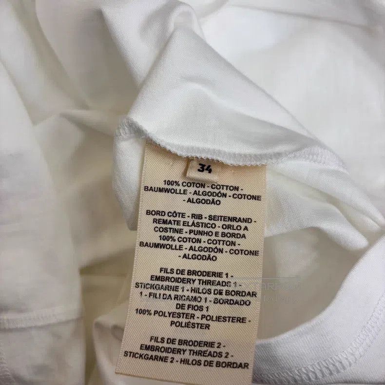 Hermes Hermes Embroidered Pocket Long White Short Sleeve Size XXS / US 00 / IT 34 - 5 Thumbnail