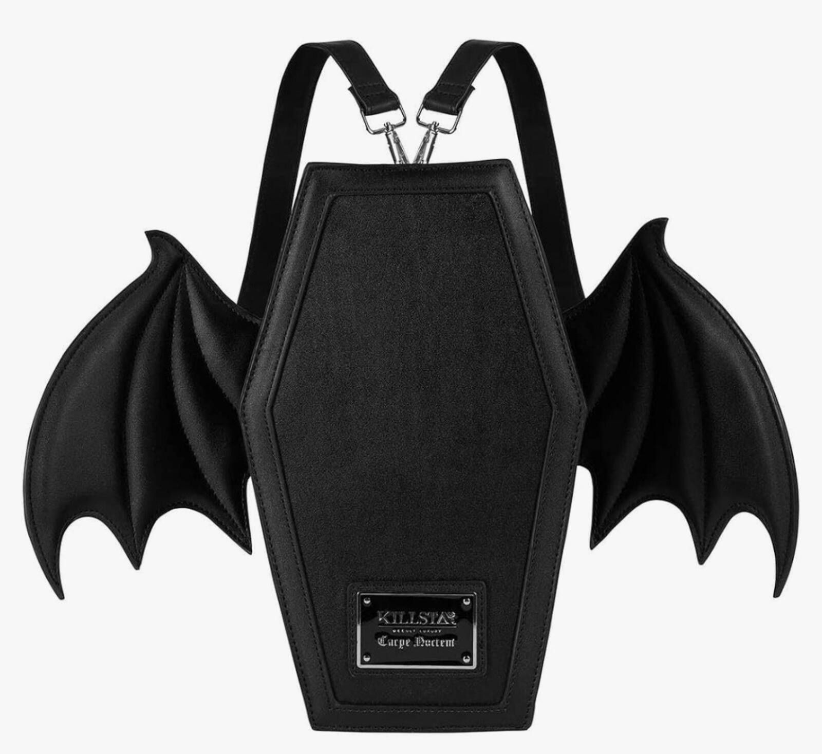 Killstar Killstar Sickly Sweet Black Bat Wings Coffin Backpack Size ONE SIZE - 1 Thumbnail