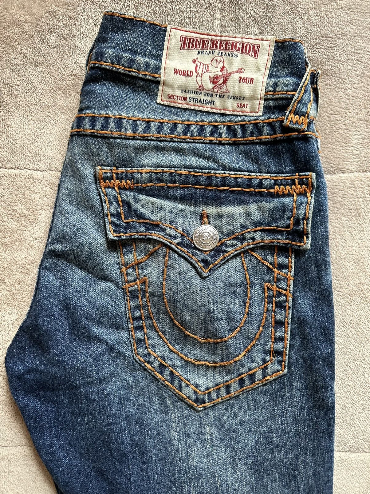 True Religion Ricky Straight Super T Size US 31 - 3 Thumbnail