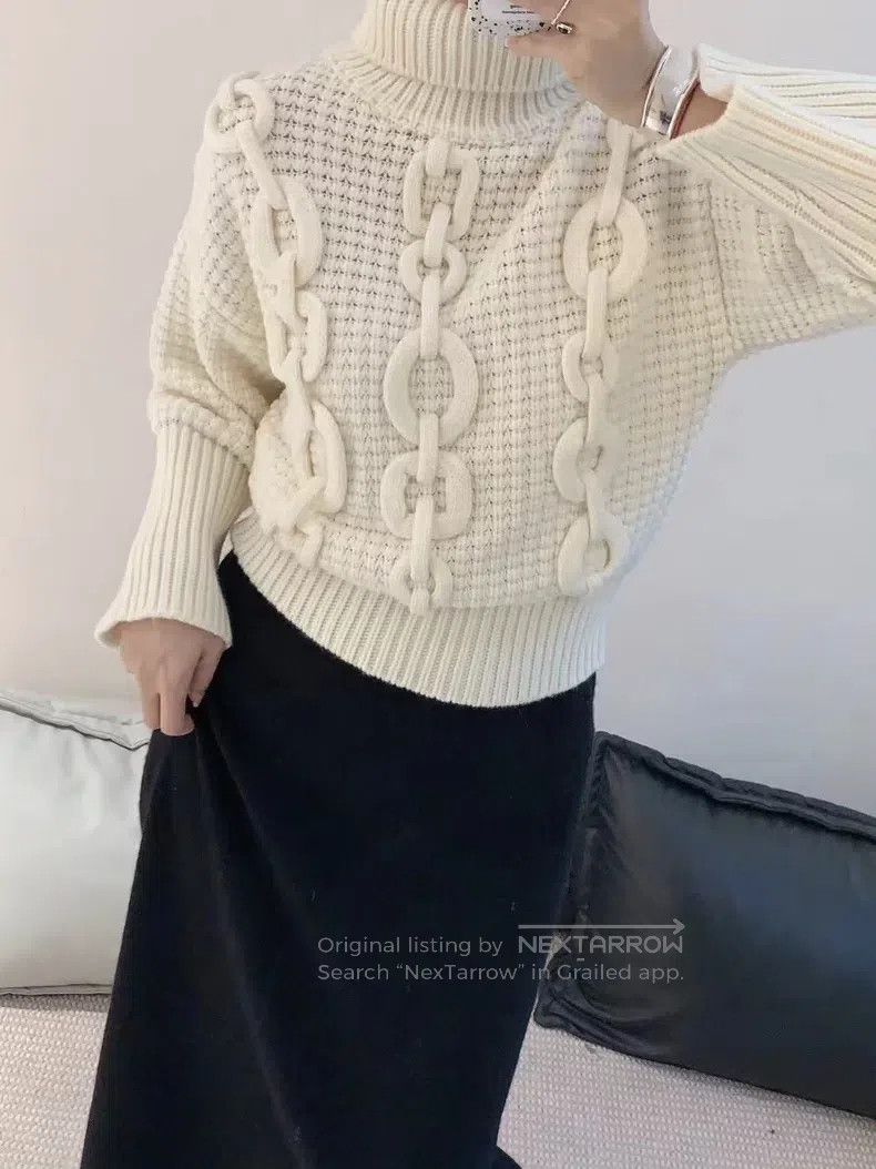 Hermes Hermes Beige 100% Cashmere Sweater Size S / US 4 / IT 40 - 9 Thumbnail