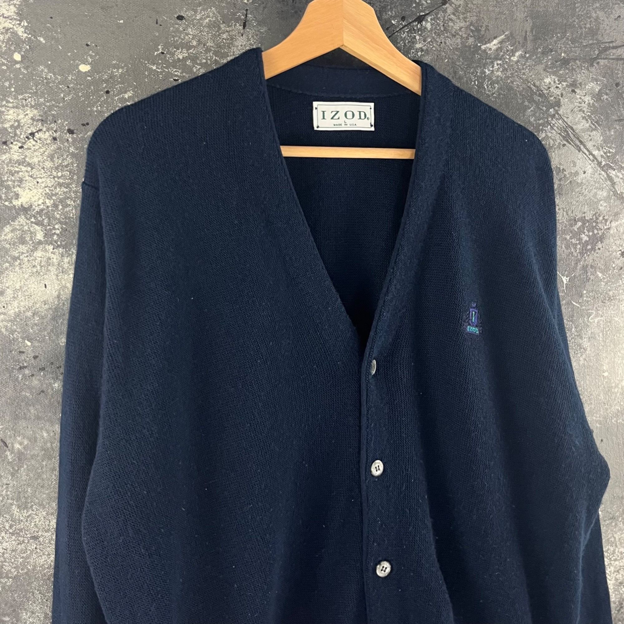 Izod × Lacoste × Vintage Vintage 70’s Izod Lacoste cardigan Size US L / EU 52-54 / 3 - 2 Thumbnail