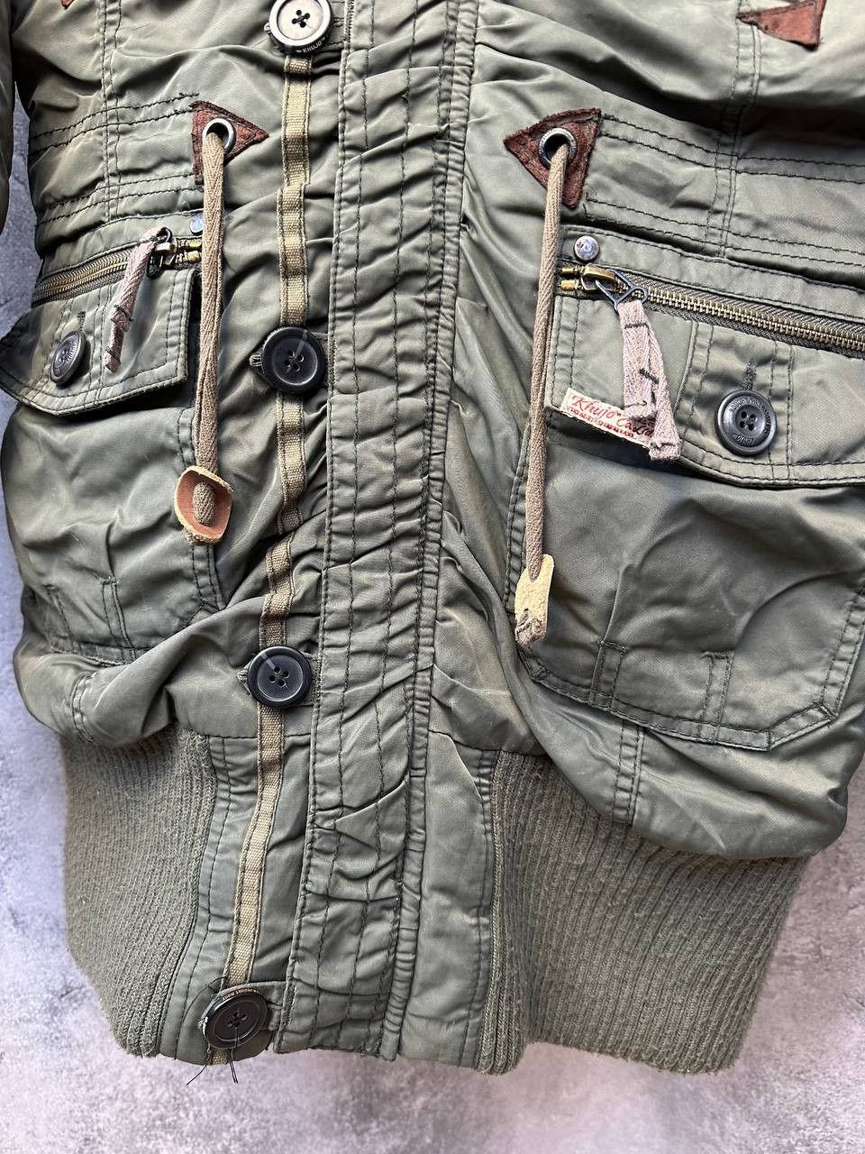 khujo Khujo Cille II Womens Hooded Jacket KHAKI Nylon Zip Fur Size M / US 6-8 / IT 42-44 - 9 Thumbnail