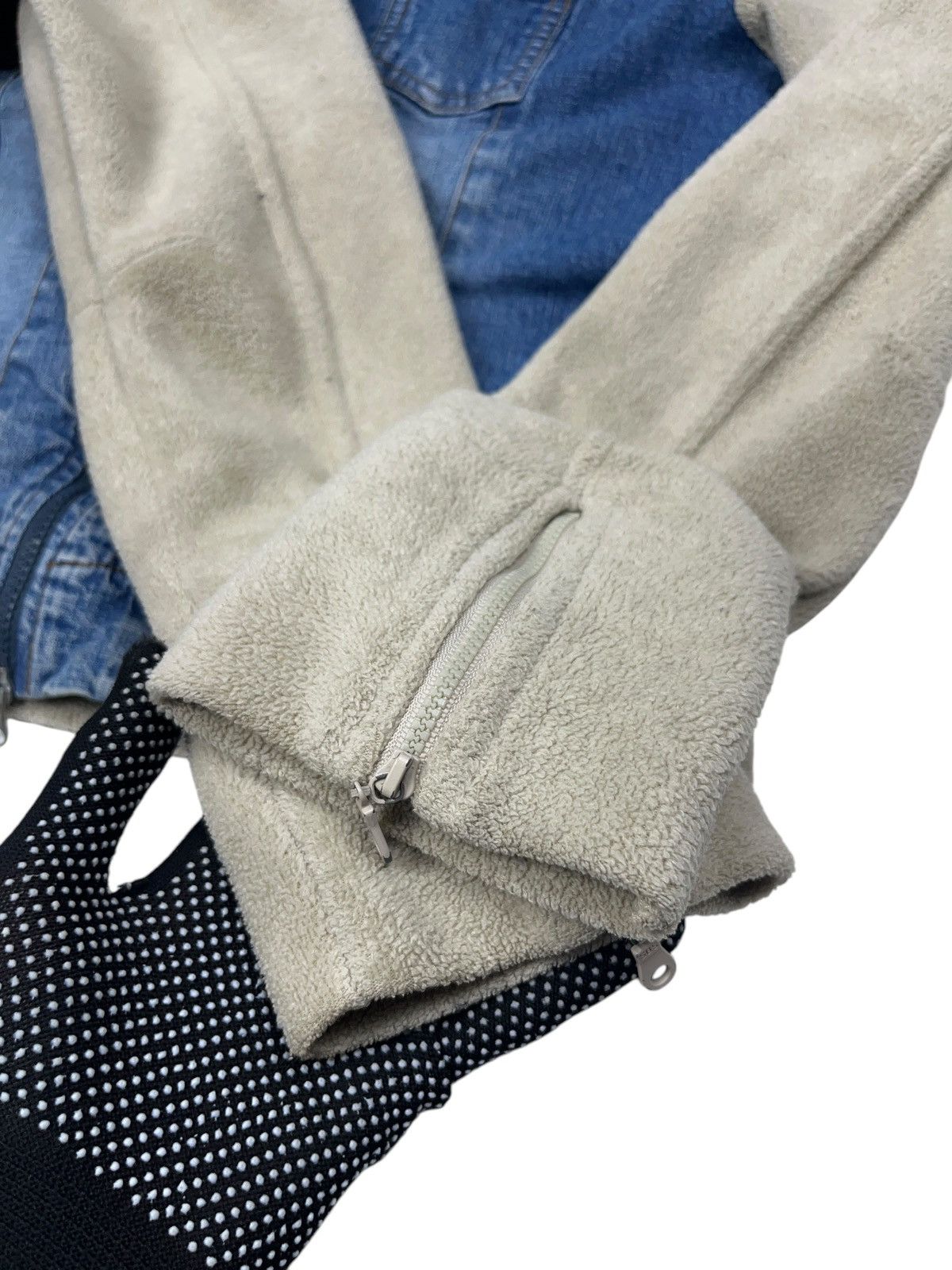 Japanese Brand × Miss Sixty × Vintage Vintage y2k Miss Sixty Denim Fleece Zip Jacket Hooded Size L / US 10 / IT 46 - 6 Thumbnail