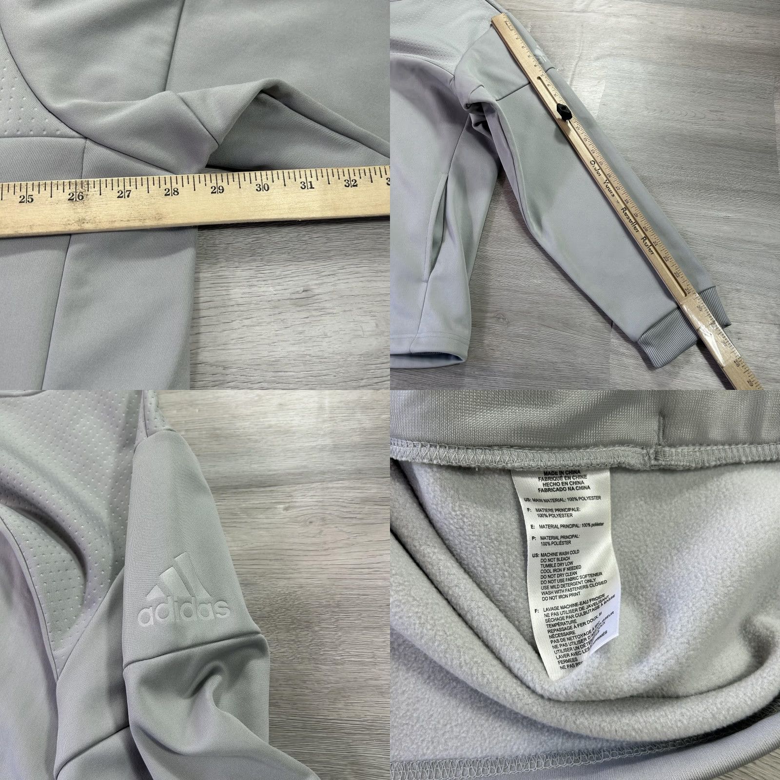 Adidas Adidas ClimaWarm Pullover Mens 2XL Gray Quarter Zip Golf Sweatshirt AE9863 Size US XXL / EU 58 / 5 - 8 Thumbnail