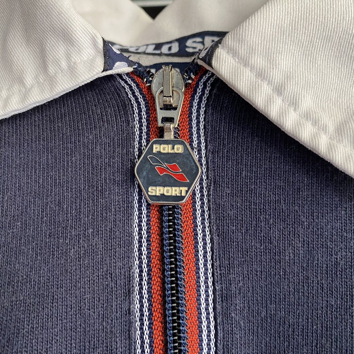Polo Ralph Lauren × Vintage Polo Sport Trainer Half Zipper Vintage Marathon Polos L/S Size US L / EU 52-54 / 3 - 10 Thumbnail