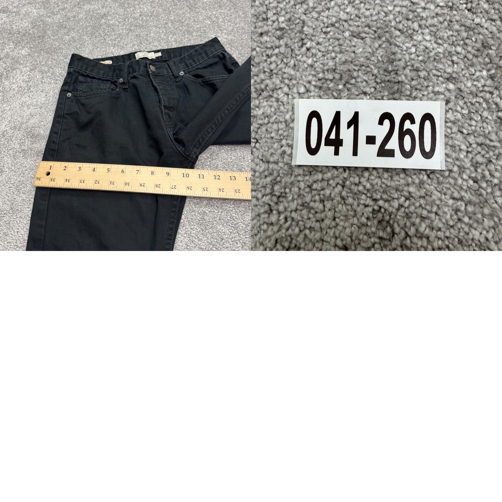 Topman Topman Jeans Slim Straight Regular Fit Button Fly Denim Black Mens 30x28.5 Casual Streetwear Size US 30 / EU 46 - 10 Thumbnail
