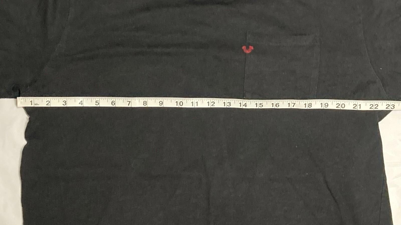 True Religion Men’s XL True Religion Black Blank Crewneck T Shirt Red Logo Size US XL / EU 56 / 4 - 5 Thumbnail