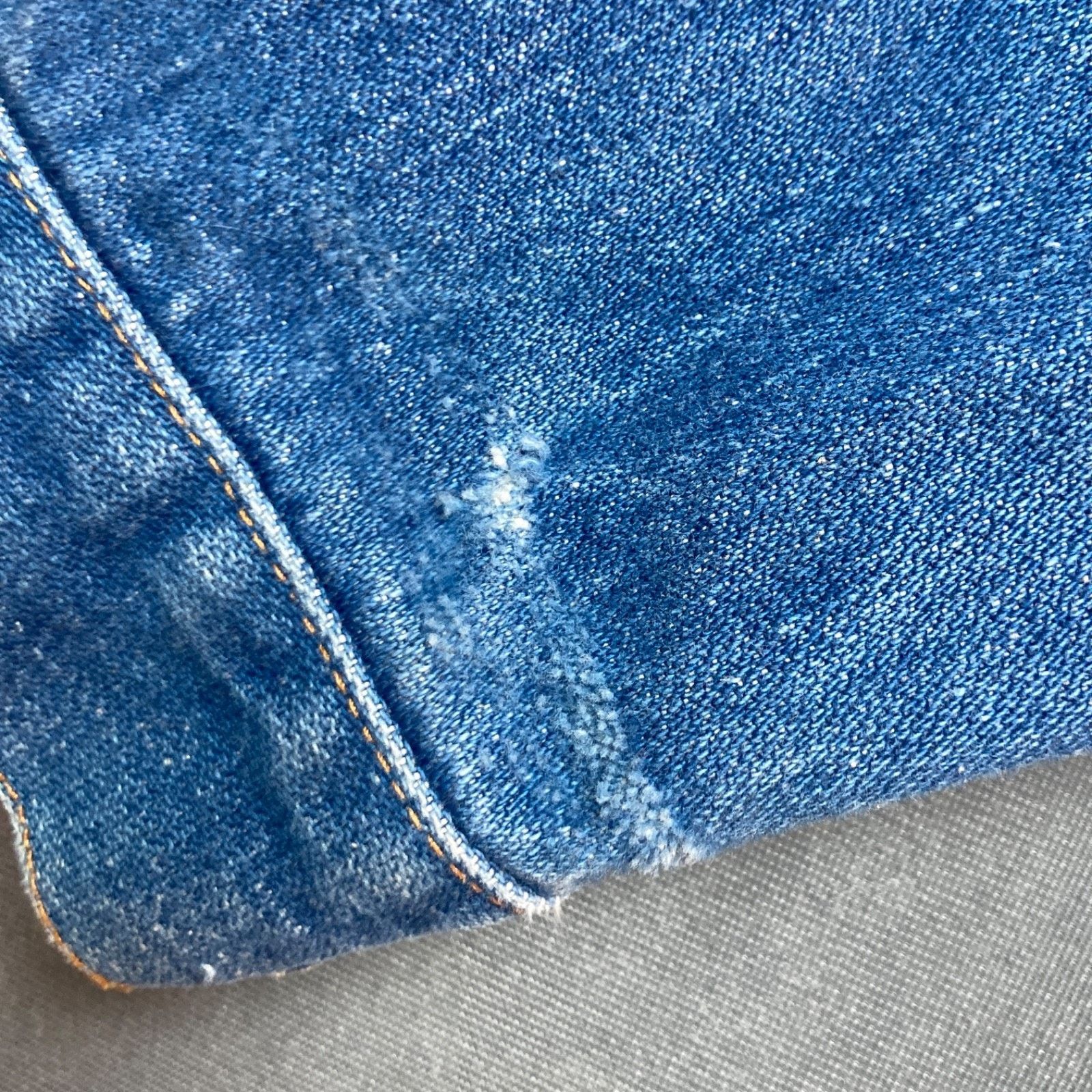 Wrangler Wrangler Trucker Jacket Blue Denim Made in USA 70s Size 44 Size US L / EU 52-54 / 3 - 13 Thumbnail