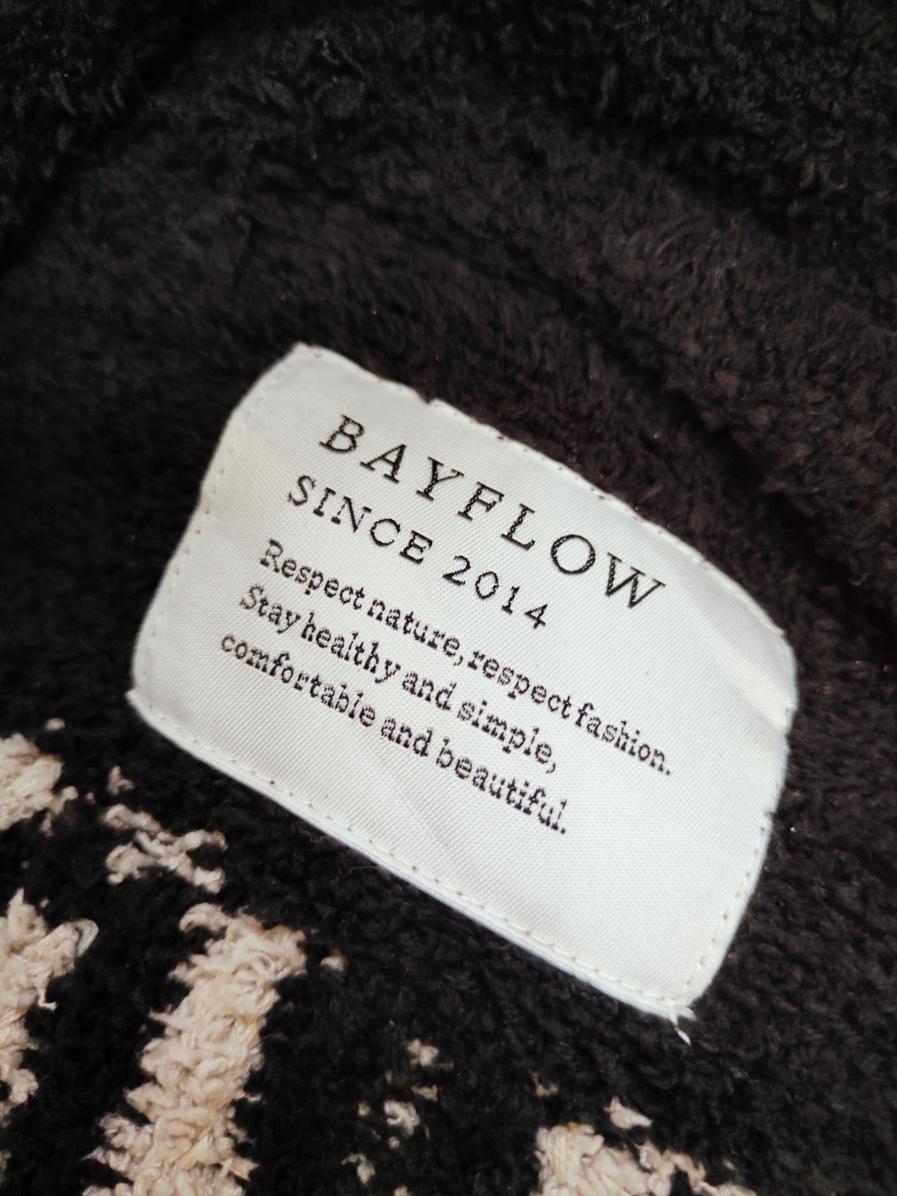 Japanese Brand Bayflow slow rise Black fleece Knitwear Cardigan #W263 Size M / US 6-8 / IT 42-44 - 14 Thumbnail