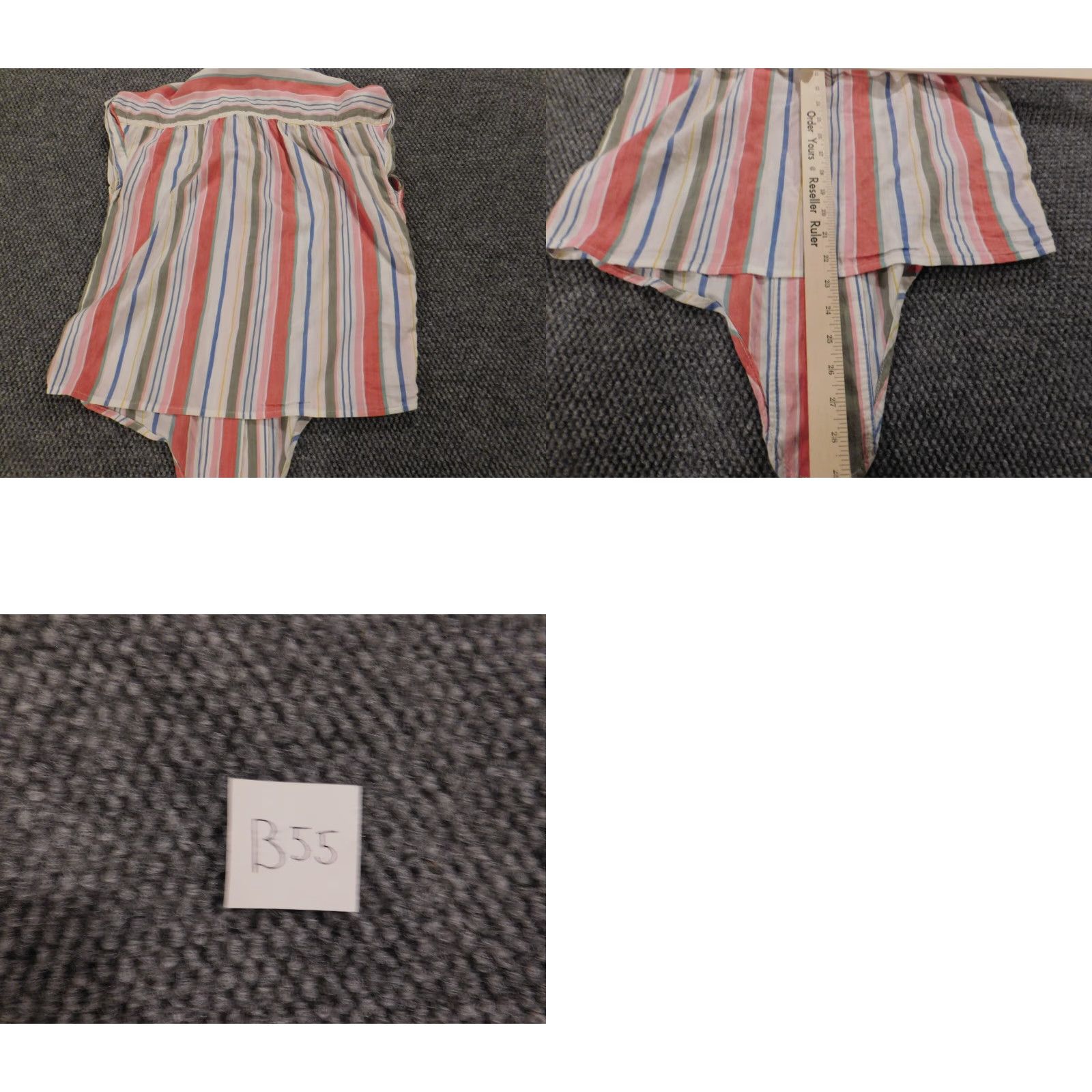 Old Navy Old Navy Womens Blouse XS Pink Striped Sleeveless Round Neck Pullover Casual Regular Button Cotton Down Vintage: No Size XS / US 0-2 / IT 36-38 - 9 Thumbnail
