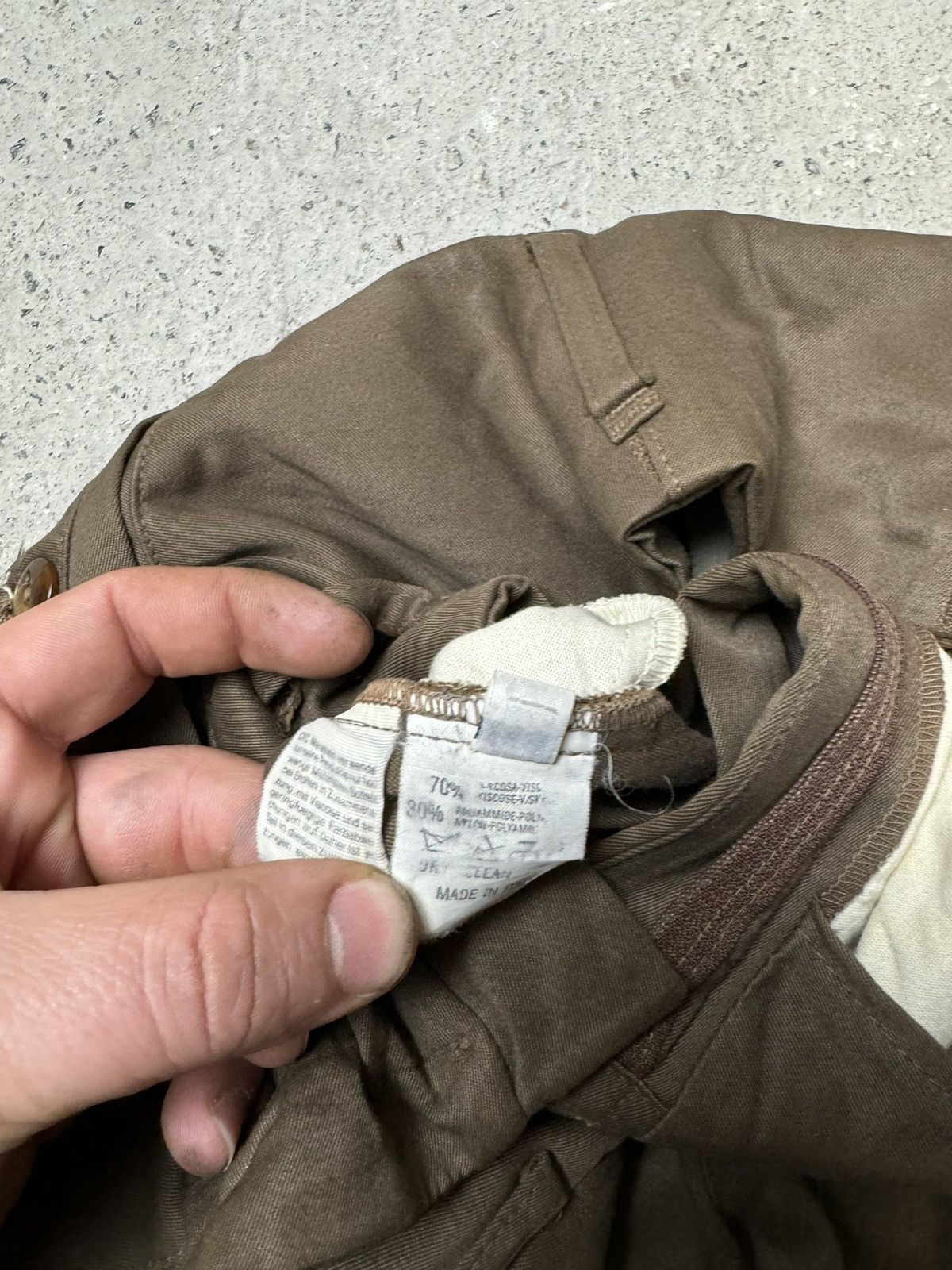 Designer × Vintage Vintage Y2K Marrathon Made in Italy Baggy Galifa Brown Pant Size US 34 / EU 50 - 8 Thumbnail