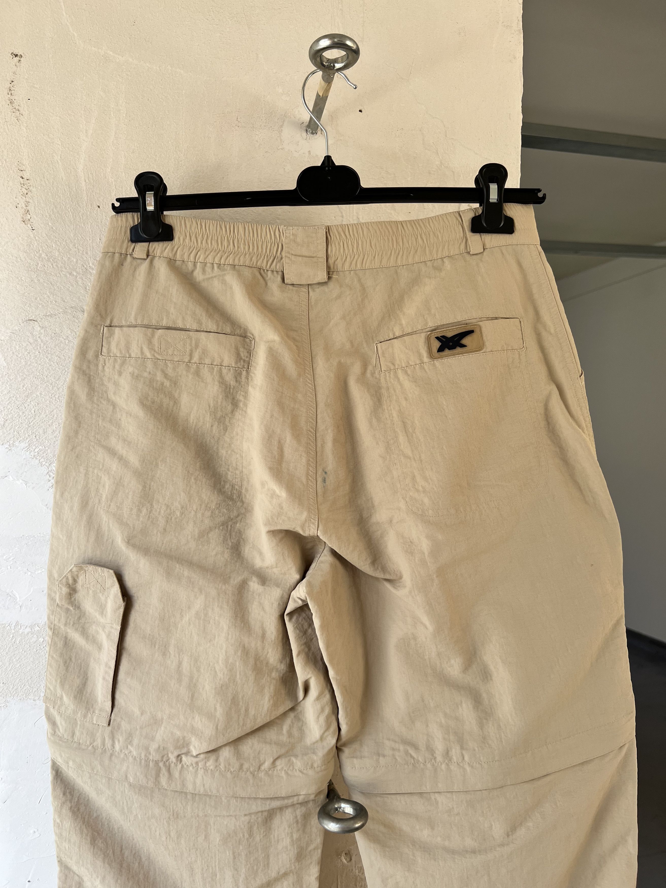 Asics × Japanese Brand Asics Transformer Cargo Short Vintage Nylon Pant 1990s Size US 34 / EU 50 - 7 Thumbnail