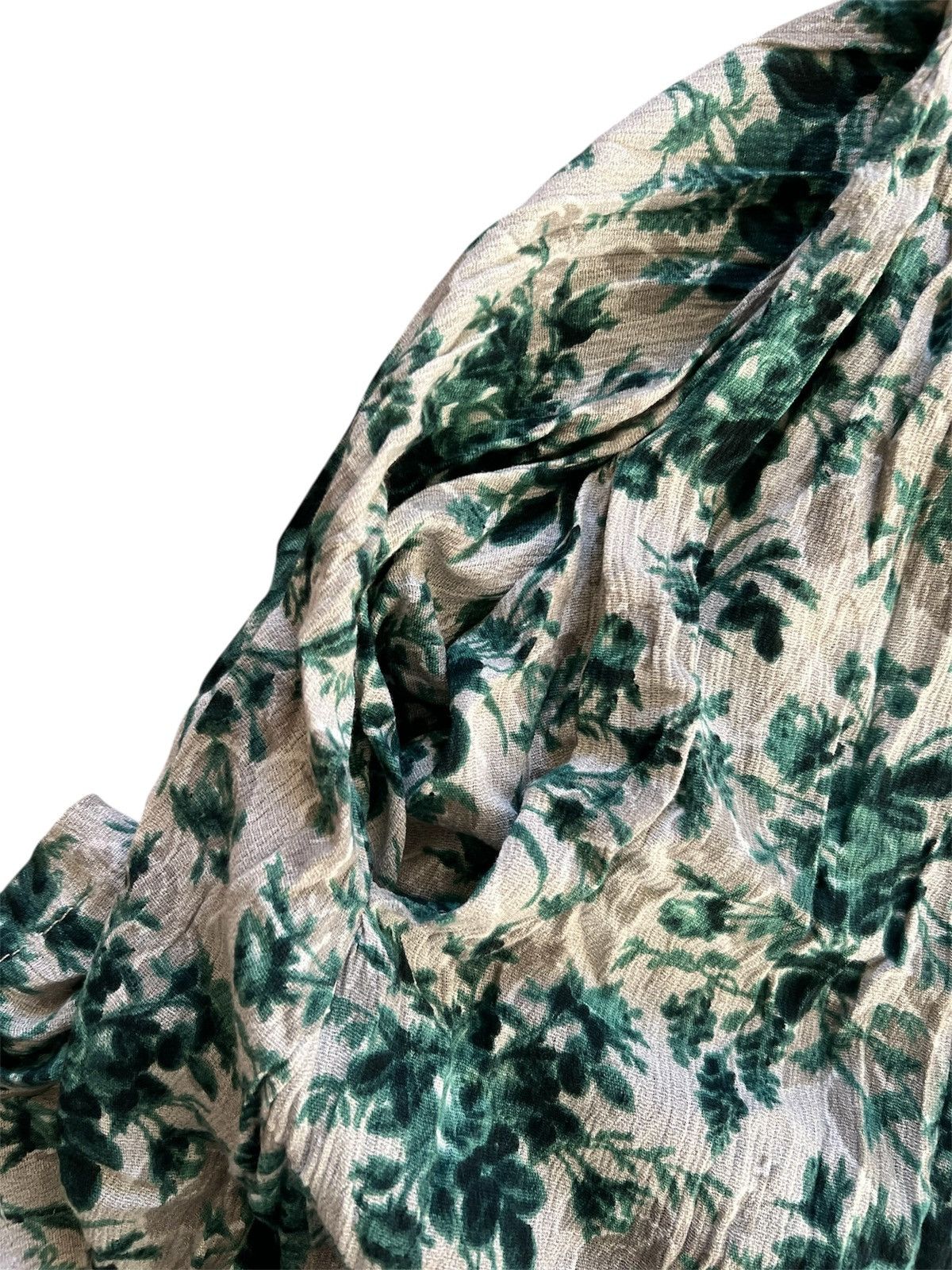 Denim & Supply Ralph Lauren Ralph Lauren Denim & Supply Green Floral Babydoll Dress | S Size S / US 4 / IT 40 - 5 Thumbnail