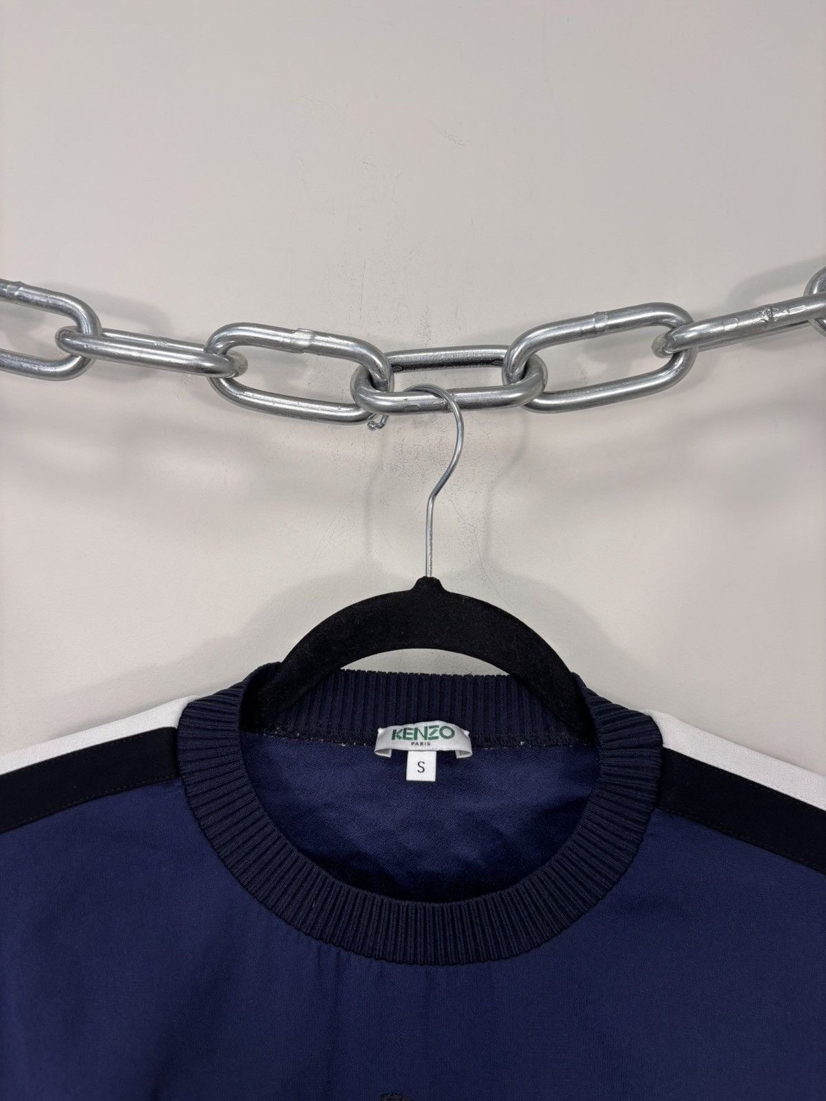 Kenzo Kenzo Paris Women’s Eye Crepe Navy Blue Sweatshirt Crewneck Size S / US 4 / IT 40 - 4 Thumbnail