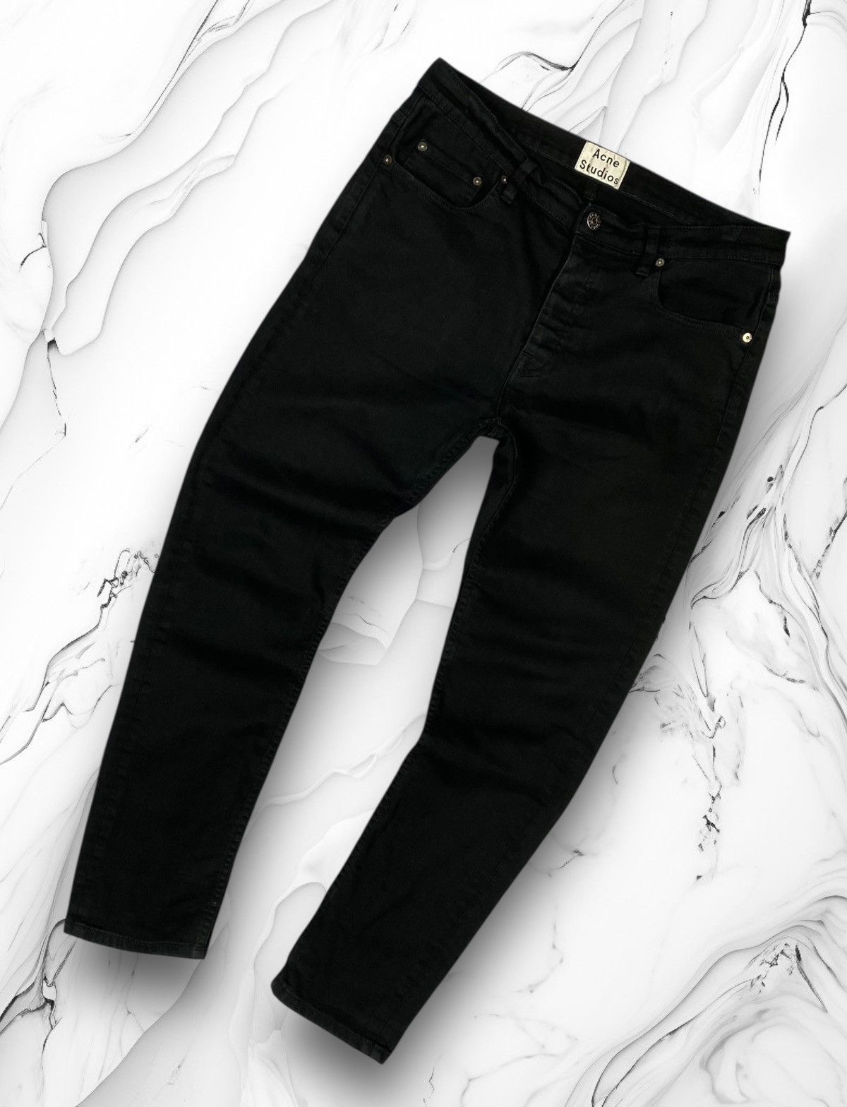 Acne Studios Acne Studios Town Stay Cash Jeans Black Size W34 L33 Size US 34 / EU 50 - 1 Thumbnail