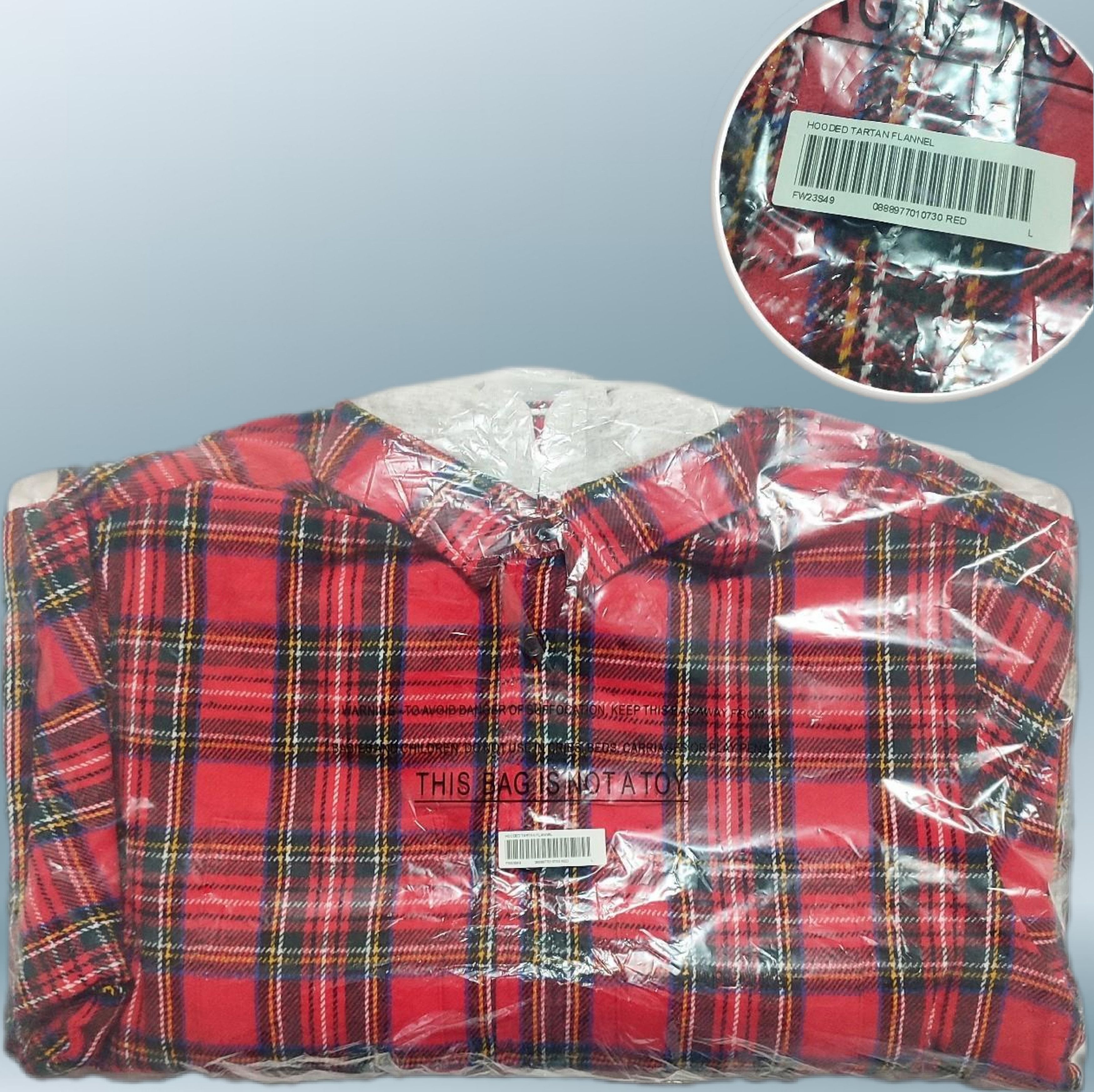 Supreme Supreme Tartan Flannel Hooded Shirt | Grailed