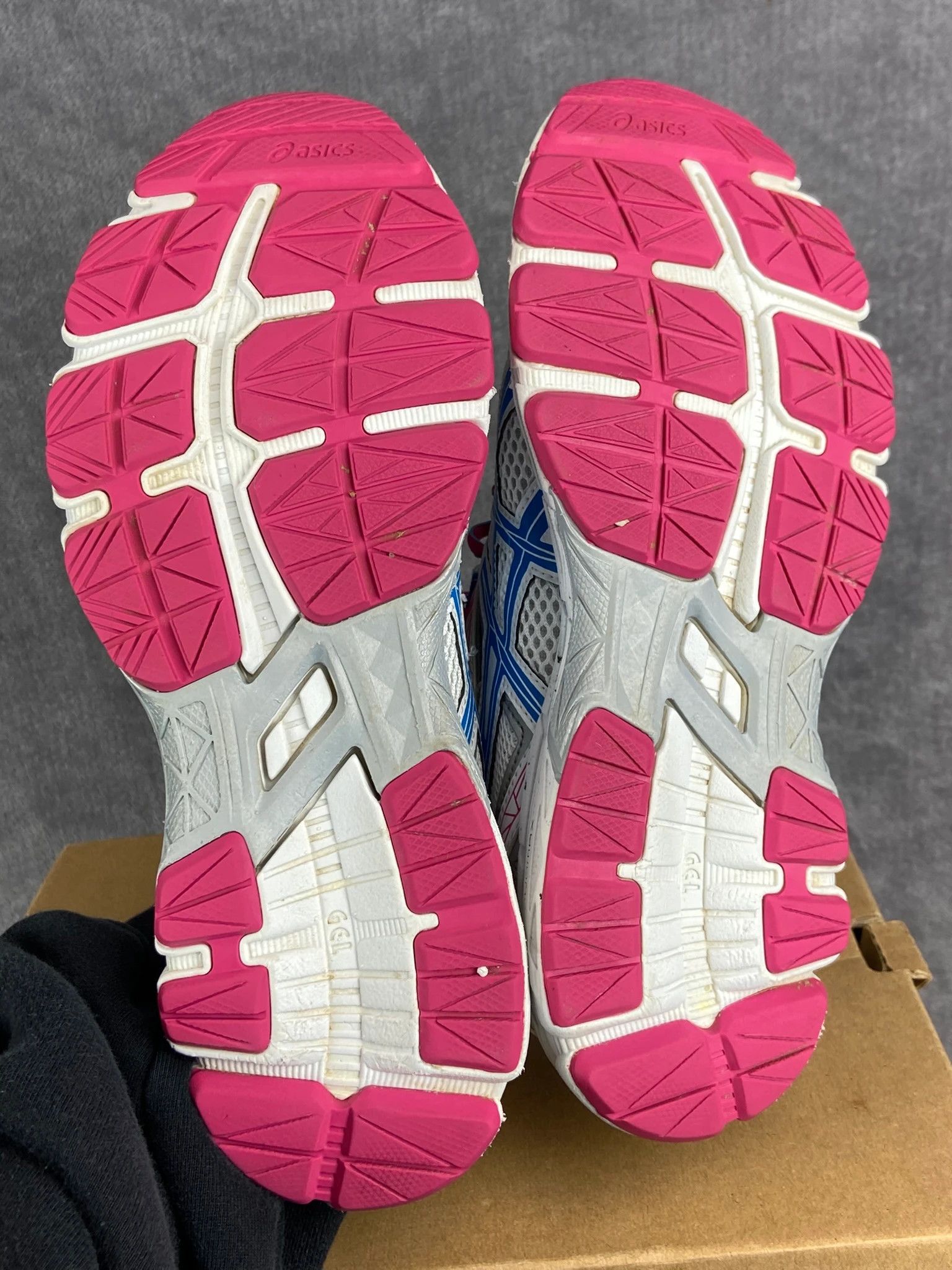 Asics : Asics retro white blue pink mesh Y2K running sneakers Size US 7 / EU 40 - 7 Thumbnail