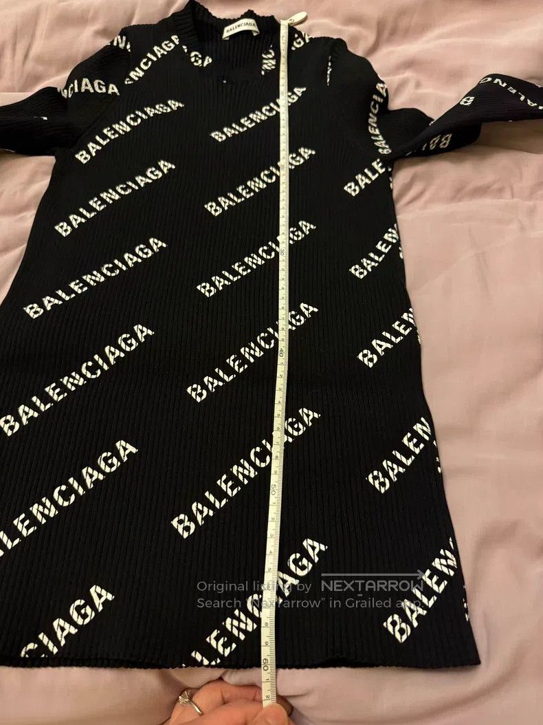 Balenciaga Balenciaga Black Full Print Logo Knitwear Size US M / EU 48-50 / 2 - 6 Thumbnail