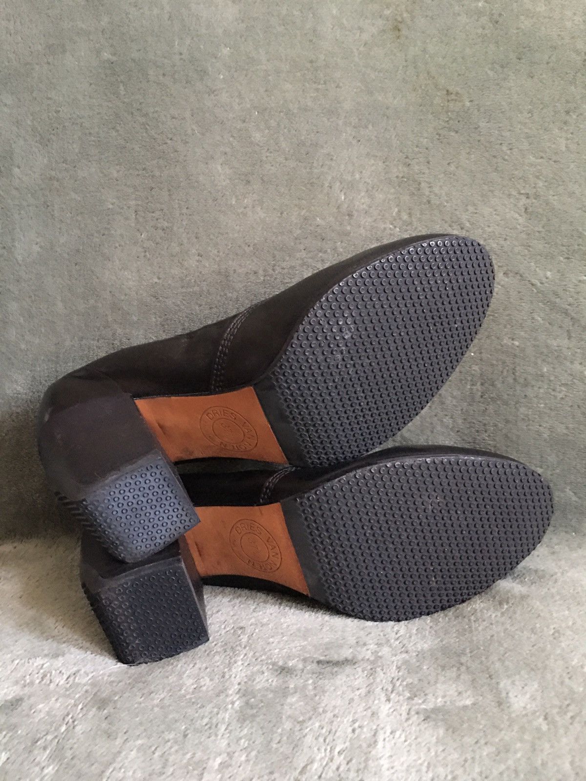 Dries Van Noten Dries Van Noten Black Leather Heels Size 37.5 Pump Heels Size US 7.5 / IT 37.5 - 10 Thumbnail