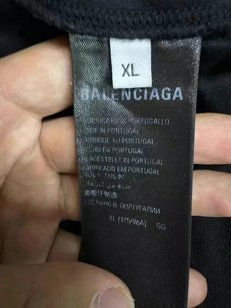 Balenciaga Balenciaga Black Short Sleeve TShirt-2506 Size US XL / EU 56 / 4 - 4 Thumbnail