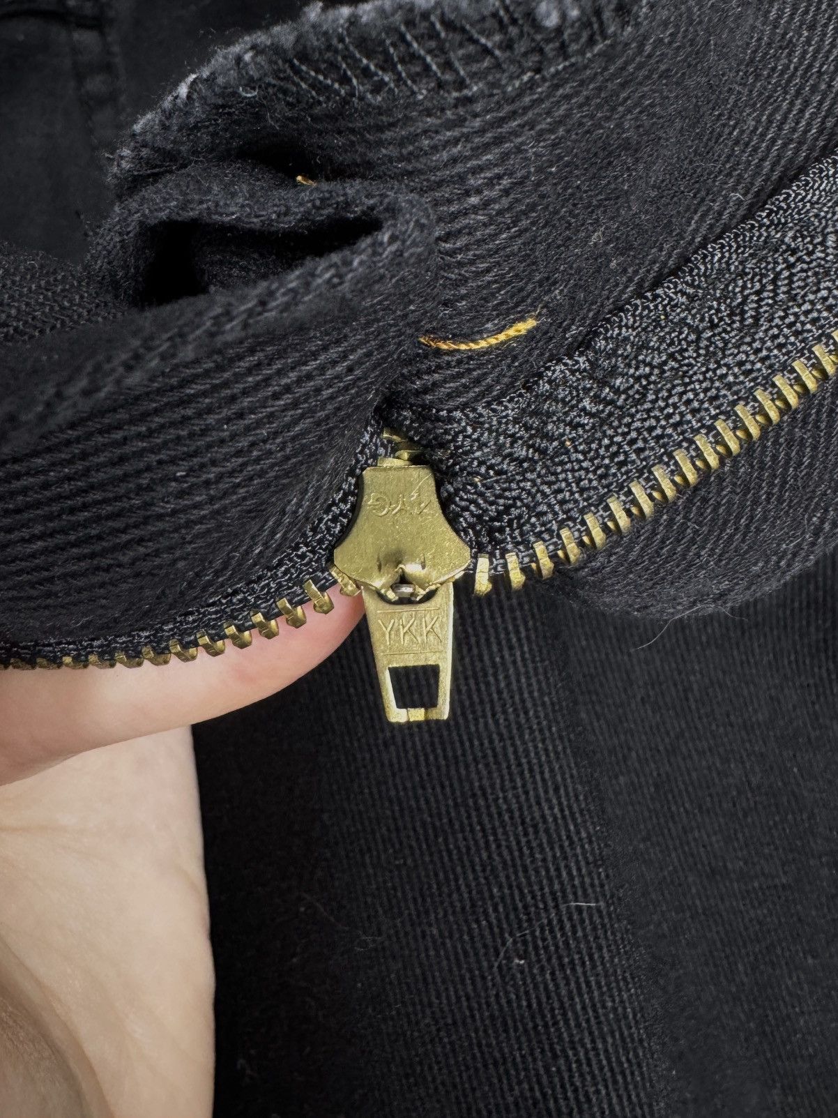 Diesel Diesel vintage zip pocket black big logo denim jeans y2k Size US 31 - 12 Thumbnail