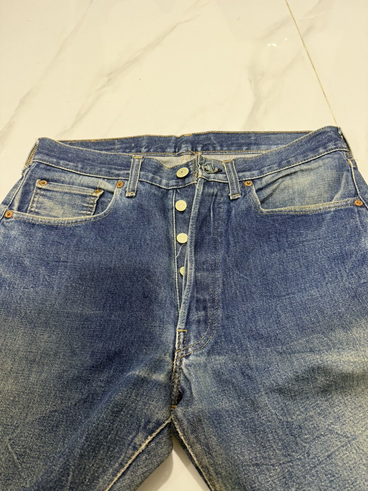 Levi's Vintage 80s Levis 501 Redline Size US 32 / EU 48 - 5 Thumbnail