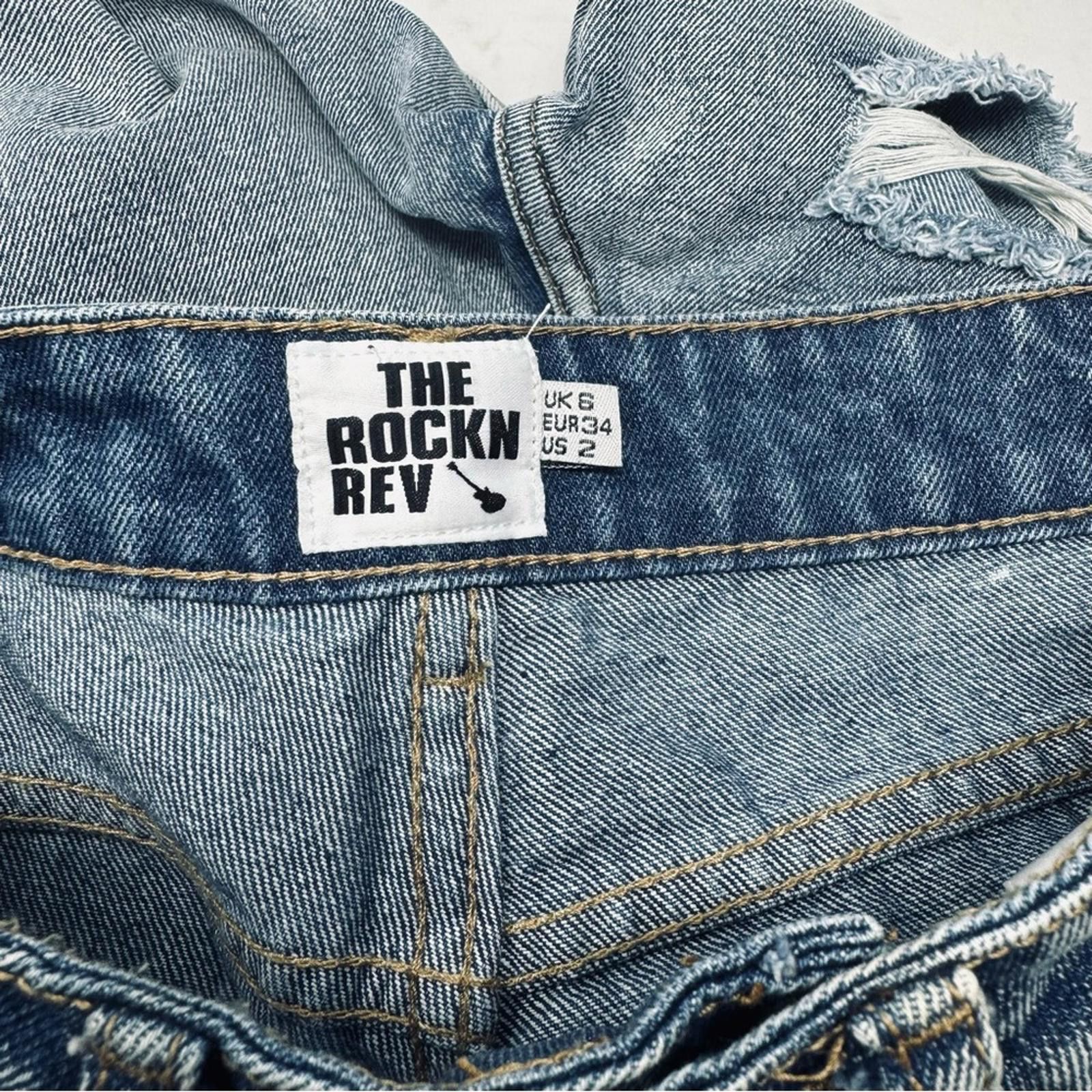 Designer The Rockn Rev. Women’s Boyfriend HighRise Jeans. Size 6. Size 28" / US 6 / IT 42 - 3 Thumbnail