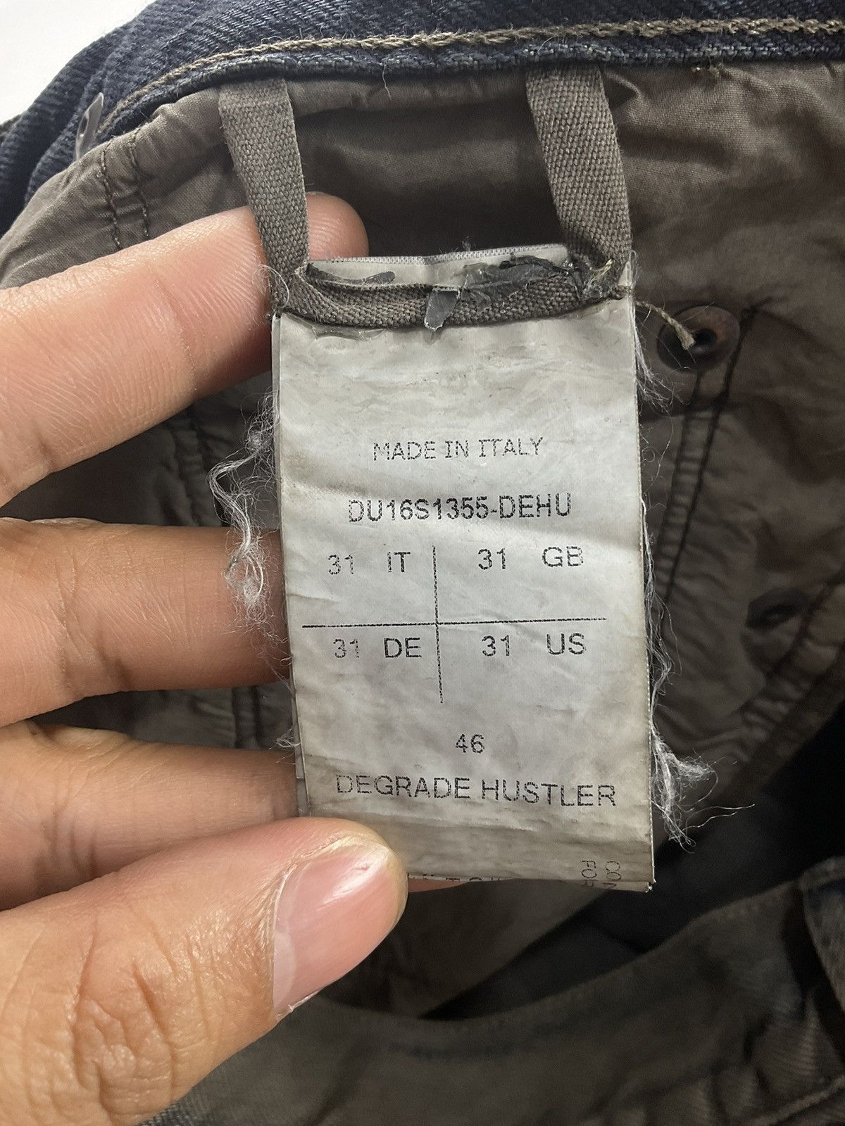 Rick Owens Rick Owens S/S'16 Degrade Hustler Torrence Cropped Denim Size US 31 - 8 Thumbnail