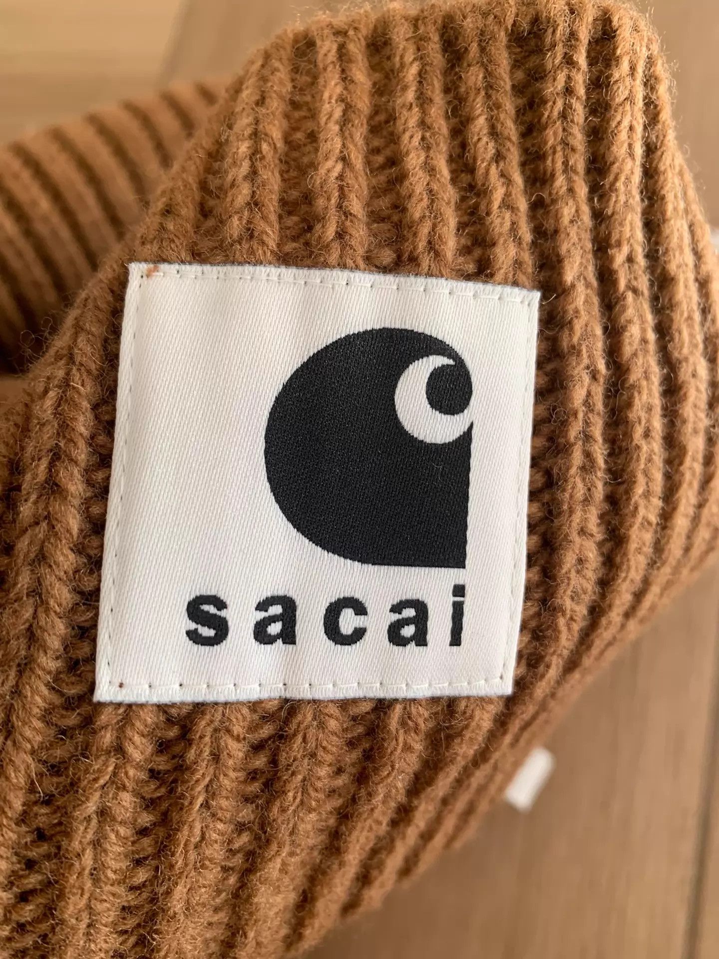 Sacai SACAI 25FW Collab Knit Beanie Khaki Size ONE SIZE - 5 Thumbnail