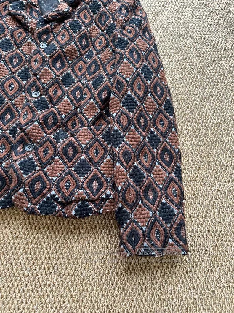 Comme des Garcons Comme Des Garcons Retro geometric jacquard short coat Size S / US 4 / IT 40 - 2 Thumbnail