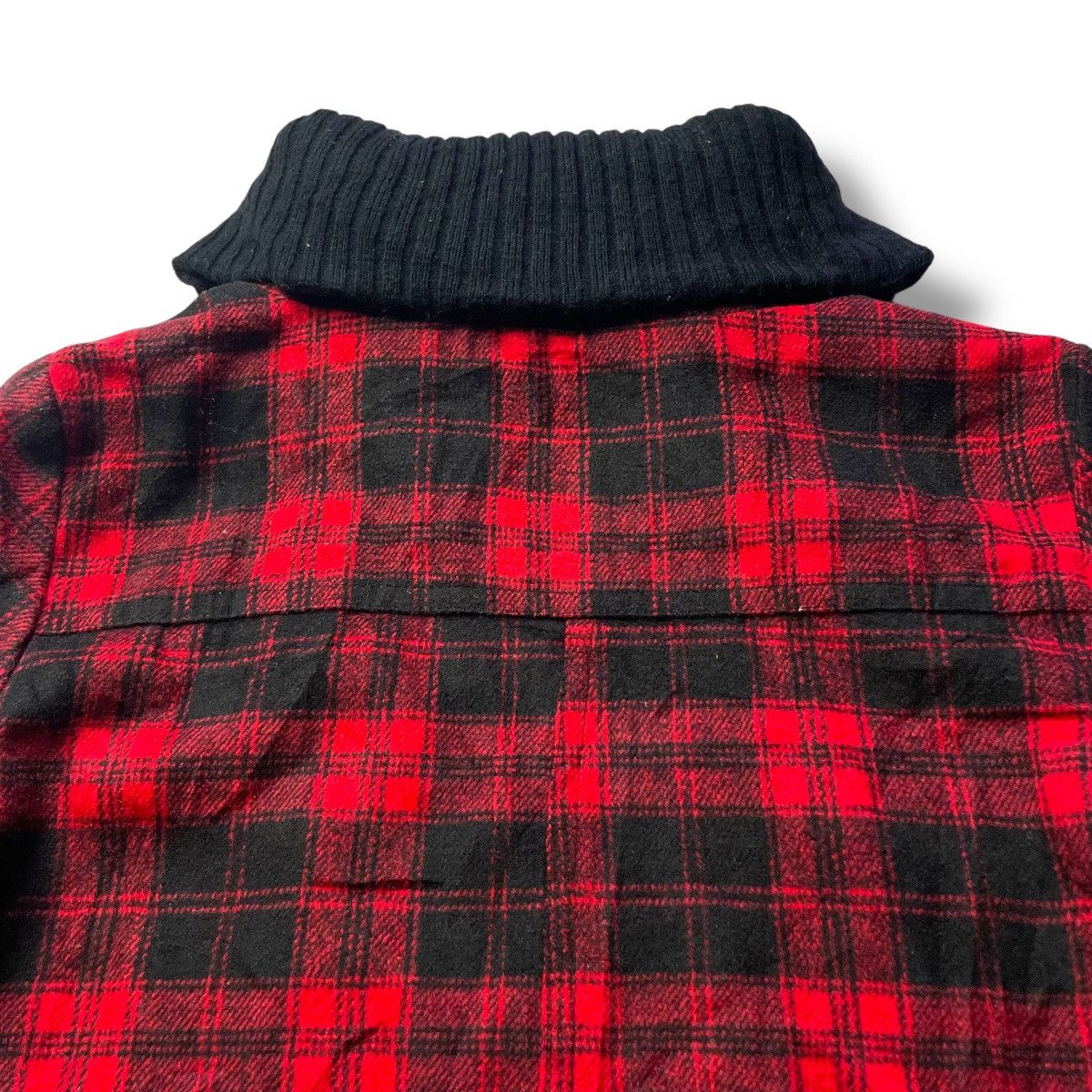 If Six Was Nine × Japanese Brand × Le Grande Bleu (L.G.B.) 🇯🇵 SKY BOMBER TARTAN FULL ZIP PUNK GOTHIC WOOL JACKET Size US M / EU 48-50 / 2 - 11 Thumbnail