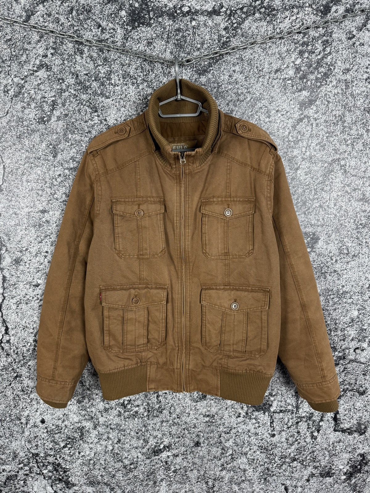 Men’s Levis Vintage Jacket Full Zip Multi Pockets Size XL