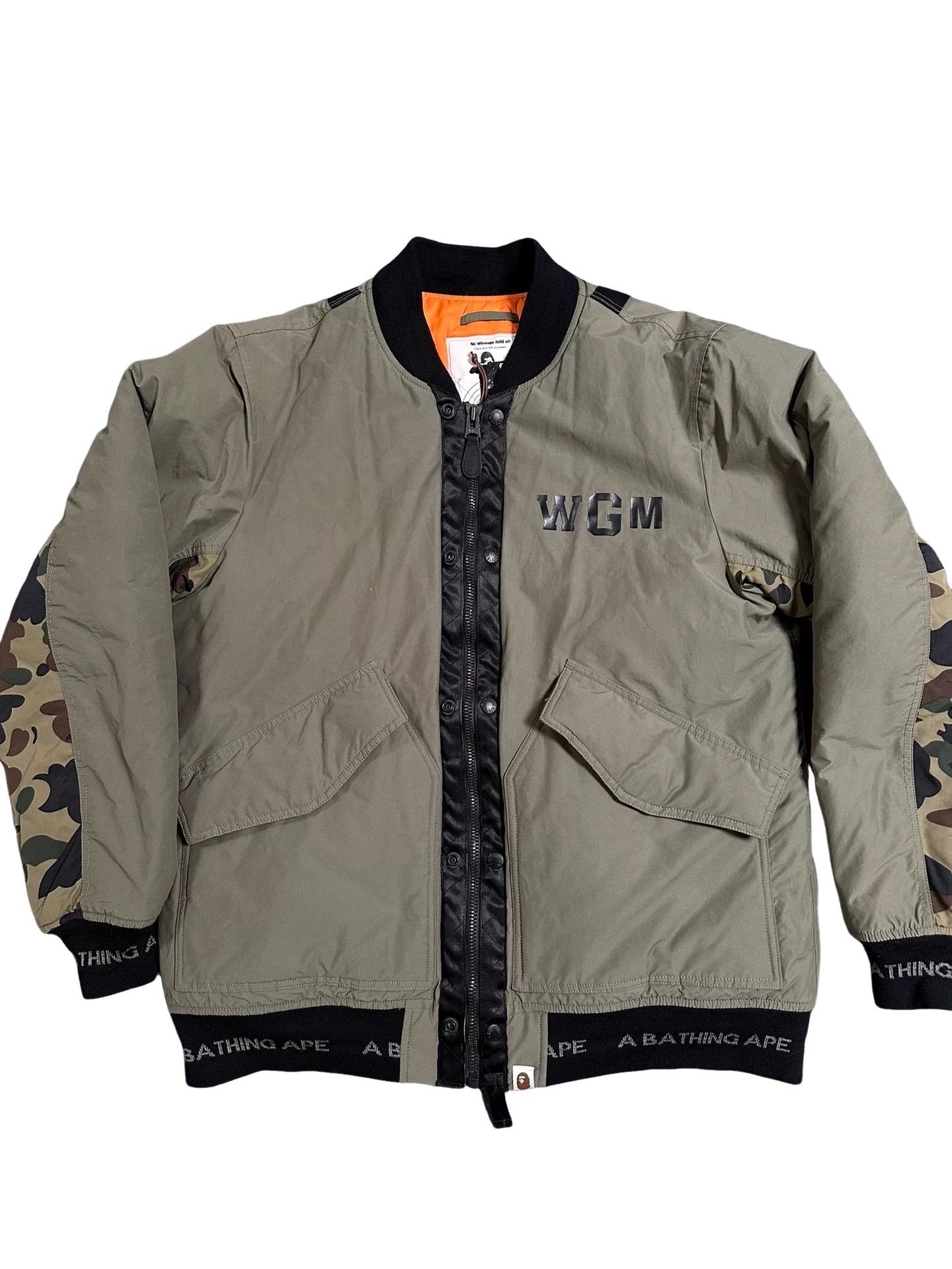 Bape BAPE Shark Camo MA-1 Bomber Jacket Size XXL Size US XXL / EU 58 / 5 - 1 Thumbnail