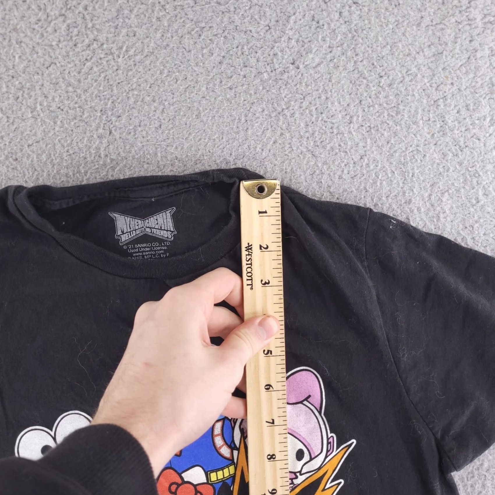 Vintage VINTAGE? Sanrio Shirt Mens Small Slim Fit My Hero Hello Kitty Graphic Size US S / EU 44-46 / 1 - 6 Thumbnail