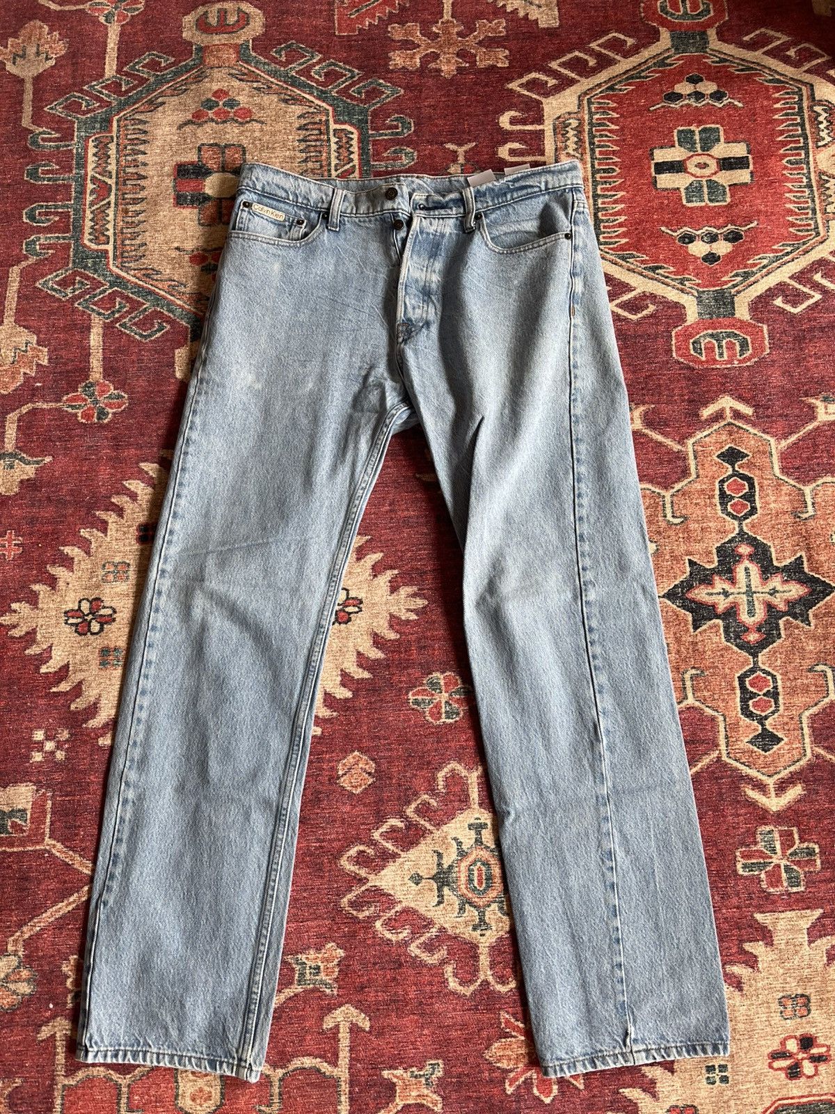 Calvin Klein Calvin Klein Standard Straight Jeans Size US 32 / EU 48 - 3 Thumbnail