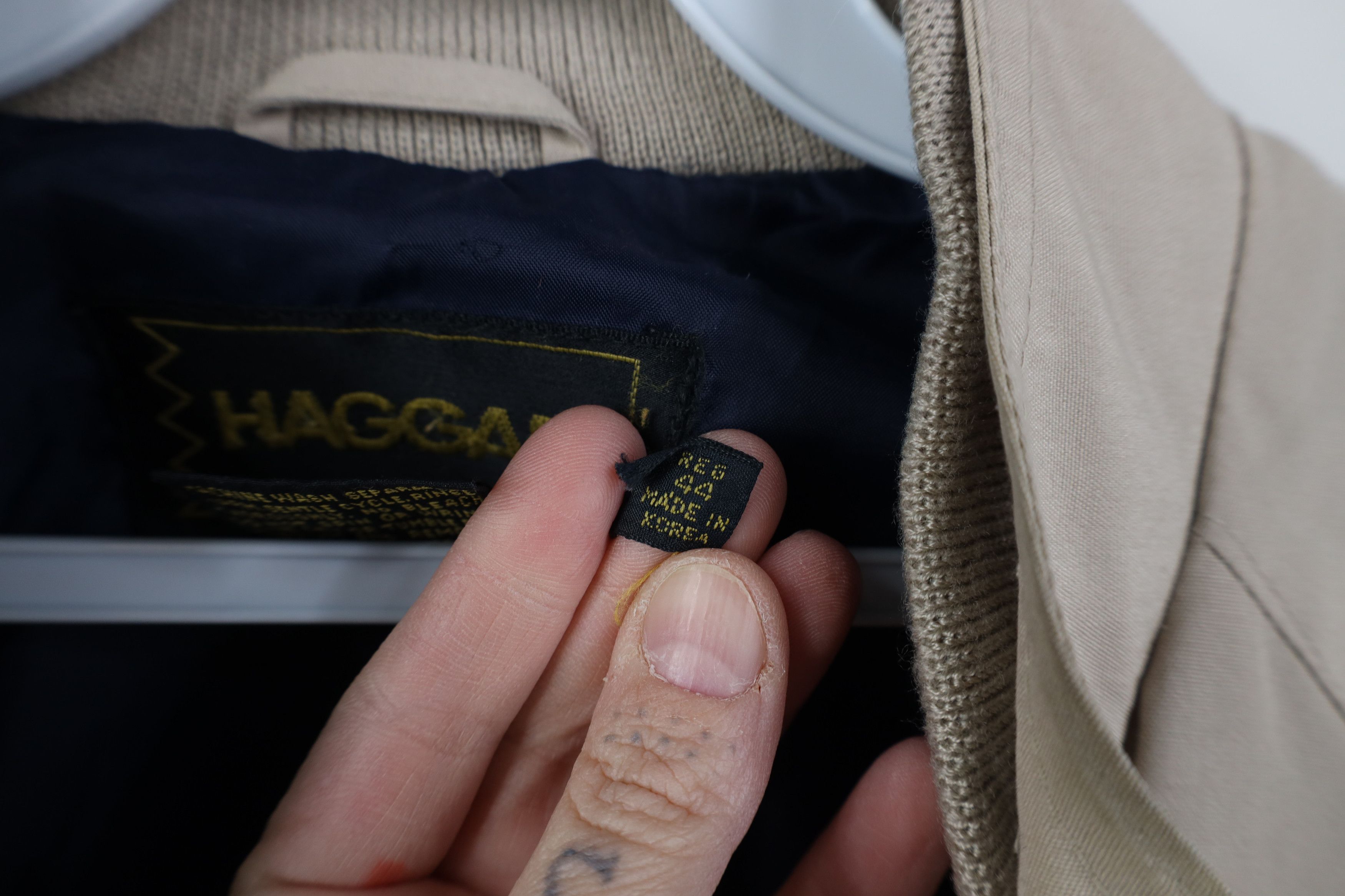 Vintage Vintage 70s Streetwear Full Zip Racer Bomber Jacket Beige Size US XXL / EU 58 / 5 - 11 Thumbnail