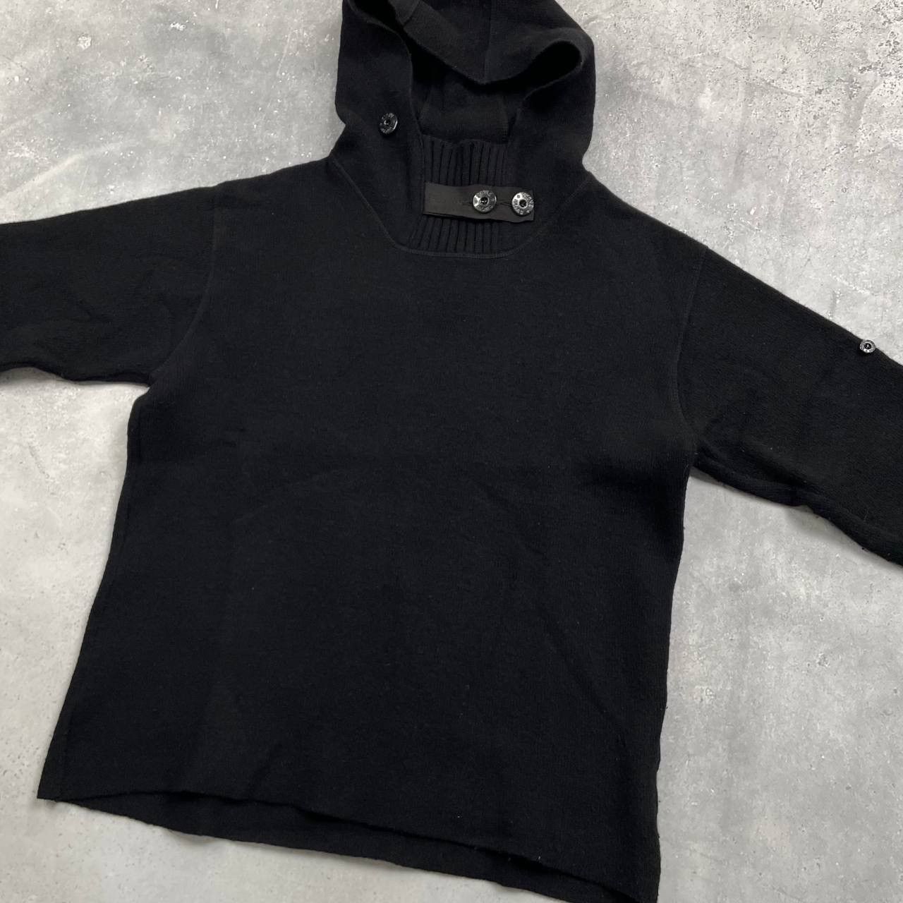 Stone Island Vintage Stone Island A/W 2002 Knitted Hooded Sweater M/L Size US M / EU 48-50 / 2 - 16 Thumbnail