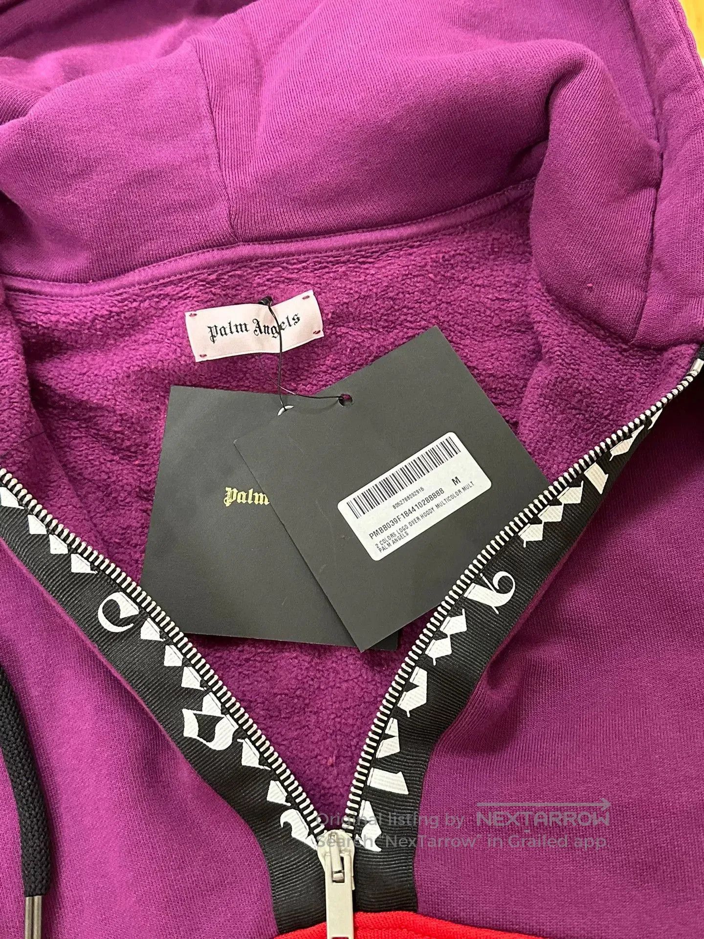 Palm Angels Palm Angels Spliced Zip Hoodie Jacket. Size US M / EU 48-50 / 2 - 3 Thumbnail