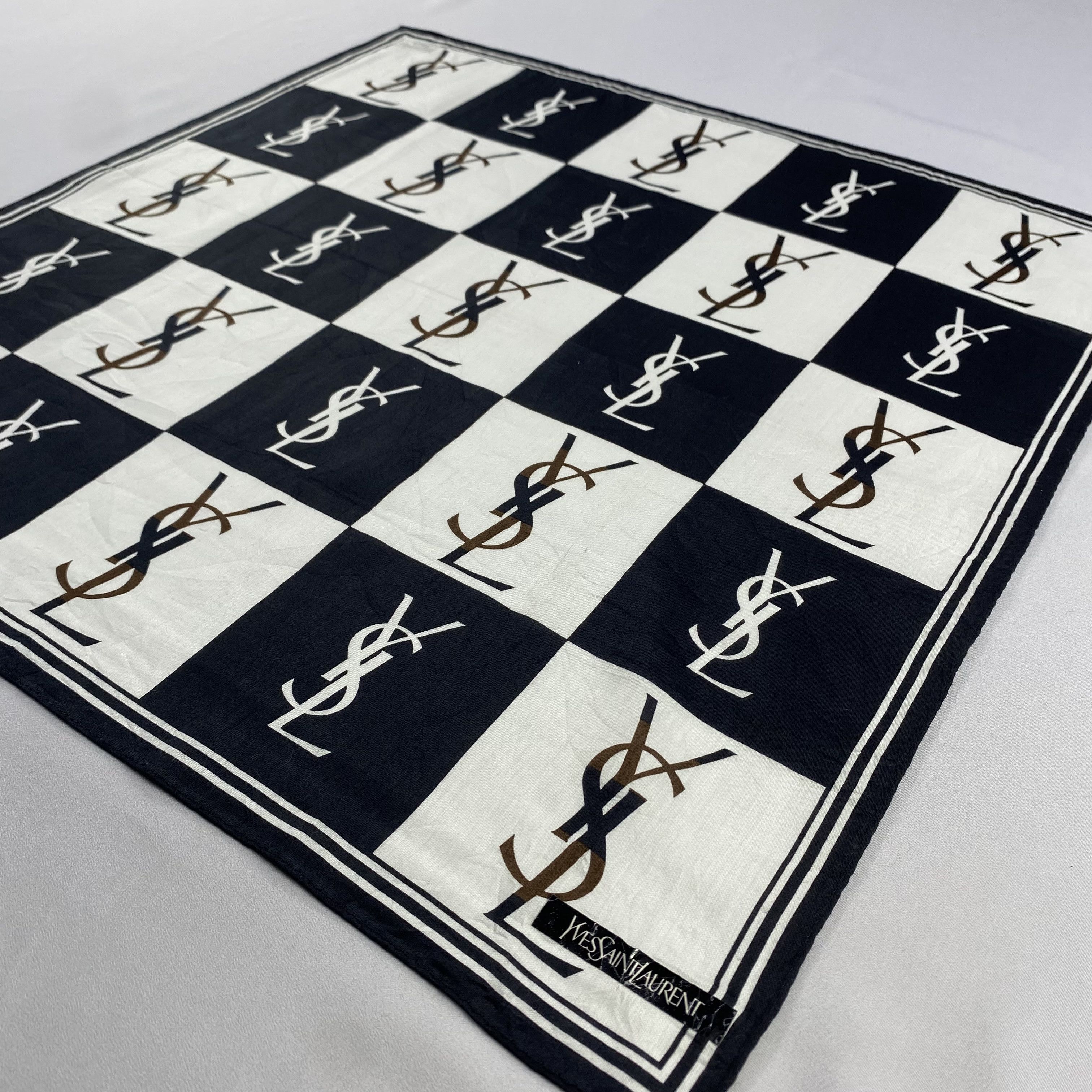 Vintage Yves Saint Laurent Handkerchief / Neckerchief-P1457 Size ONE SIZE - 2 Thumbnail