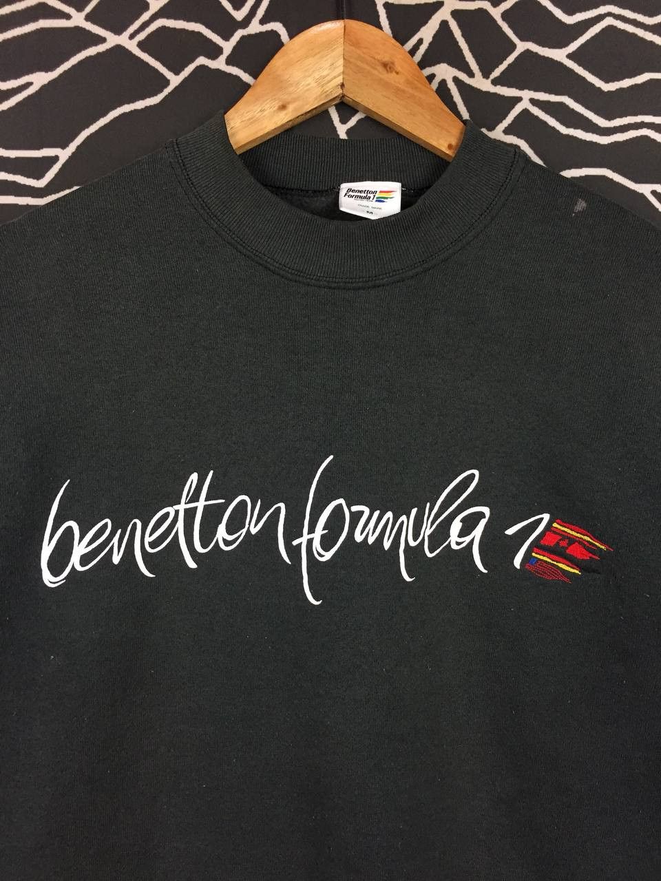 Benetton Benetton Formula 1 Racing Team Embroidered Logo Sweatshirt Size US M / EU 48-50 / 2 - 3 Thumbnail