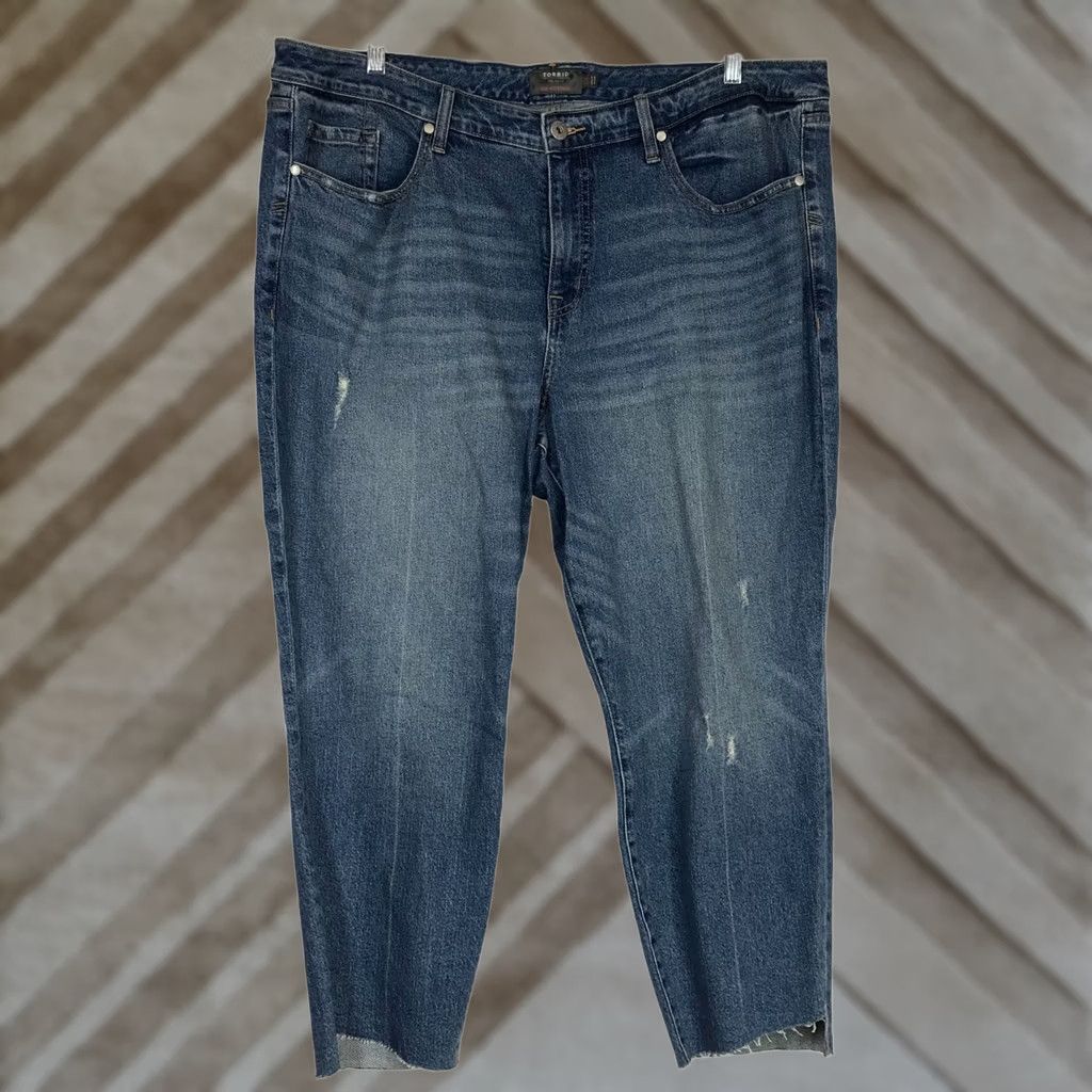 Torrid TORRID Jeans Womens 22R Blue Denim High Rise Straight Feel The Fit Size 40" / US 18 - 1 Thumbnail
