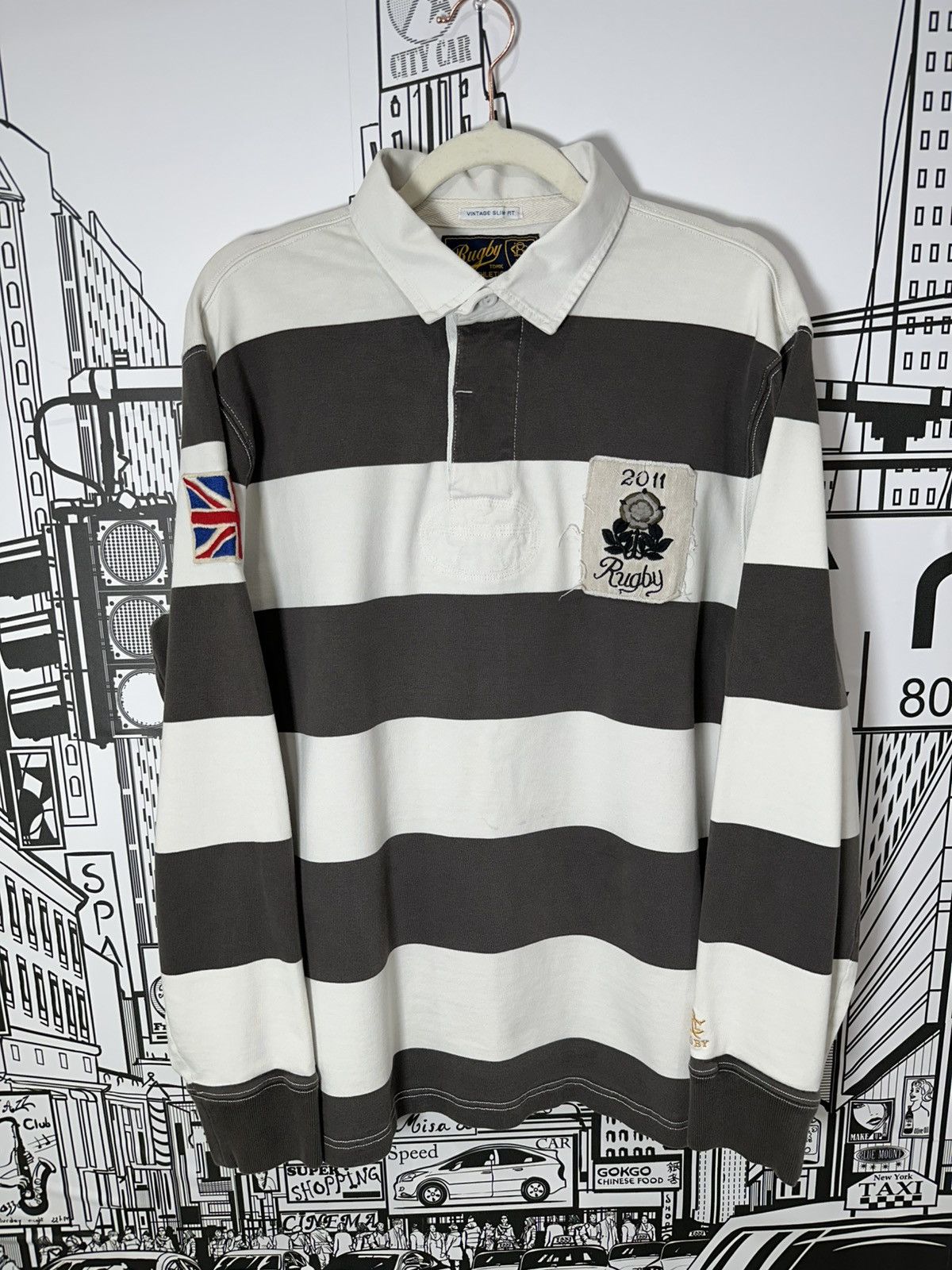 Rugby Ralph Lauren Rugby Ralph Lauren 2011 United Kingdom Rugby Charcoal Gray Size US XL / EU 56 / 4 - 1 Thumbnail